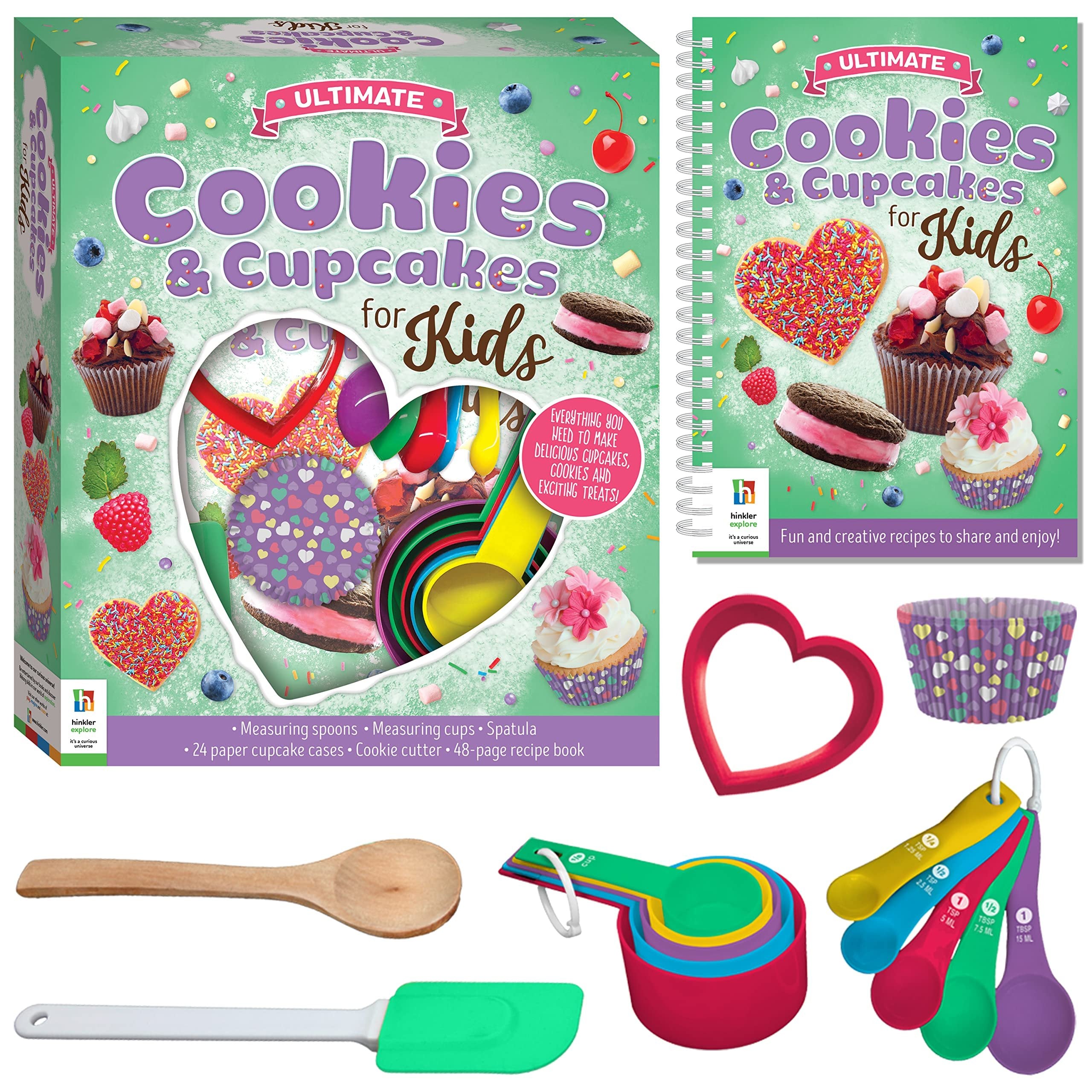 Hinkler Ultimate Cookie & Cupcakes for Kids - Cookbook With Baking Utensils and Guides - Children's Hobbies - Learn to Bake - For Ages 8 to 12