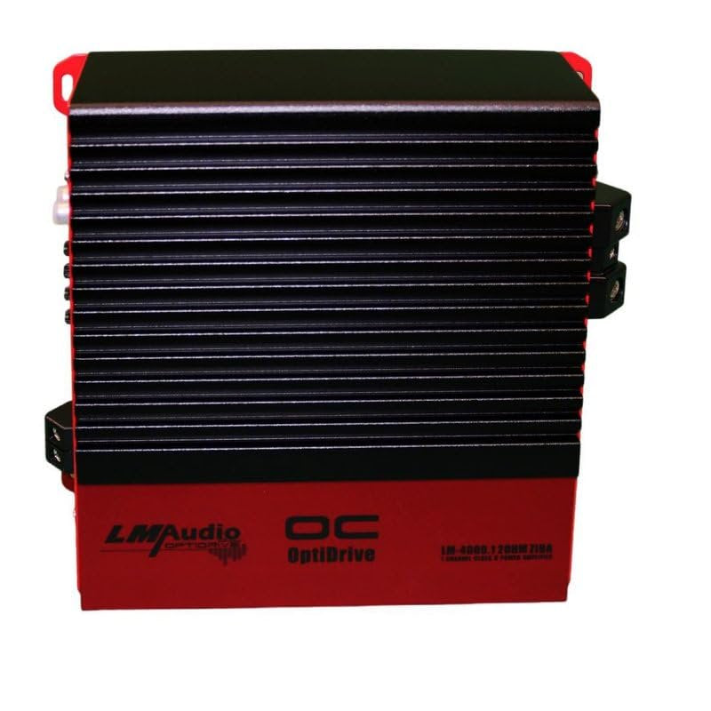 Luna Morena LM-4000.2ZIBA 1 Channel Full Range Amplifier Car Audio Amp with Dial Adjust Bass Boost Low High Pass Filter Remote Subwoofer Level Control with Quick Connect Extension Cable