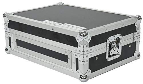 Fly-drive Case For 1 Mixer Cd Player Laptop Engineered To Hold Turntables, Mixer, Cd Players. Internal Midway Equipment Shelf Complete With Heavy Duty Piano Style Hinges DEEJAY LED TBHCKMIXLT