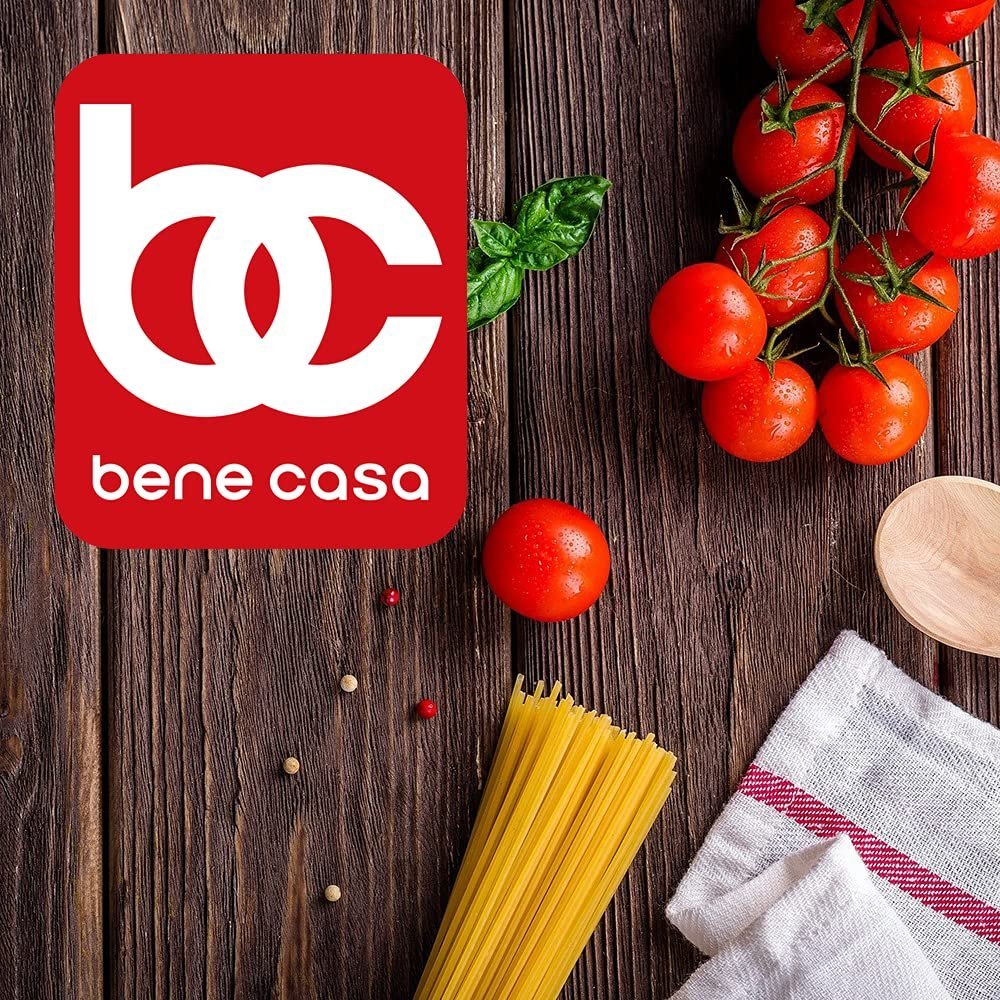 Bene Casa - Natural Wooden Mortar and Pestle (5" x 3.5" - 8 oz Capacity) - Grinder for Spices, Seasonings, Pastes, Pesto, and Guacamole