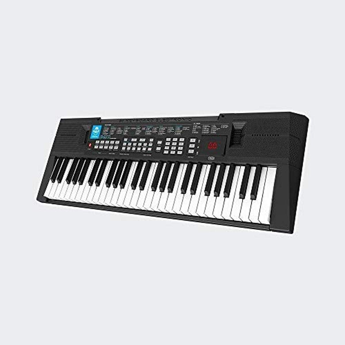 54 Keys Portable Electronic Keyboard - Built-in Speakers with USB-MP3 Player and Remix Function, 27 Tones and 83 Rhythms, Digital Display for Tones/Styles & DC9V/Earphone/Mic/USB Jacks - iDance G-200