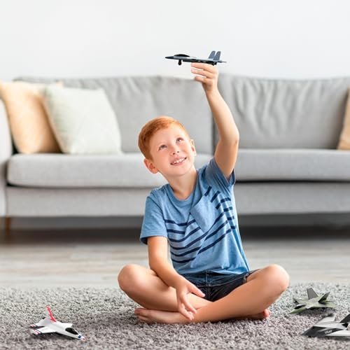 United Sates Air Force 4-Pack Toy Jet Squadron Die Cast Airplanes, Pull Back Military Fighter Jets, Diecast Air Plane Models