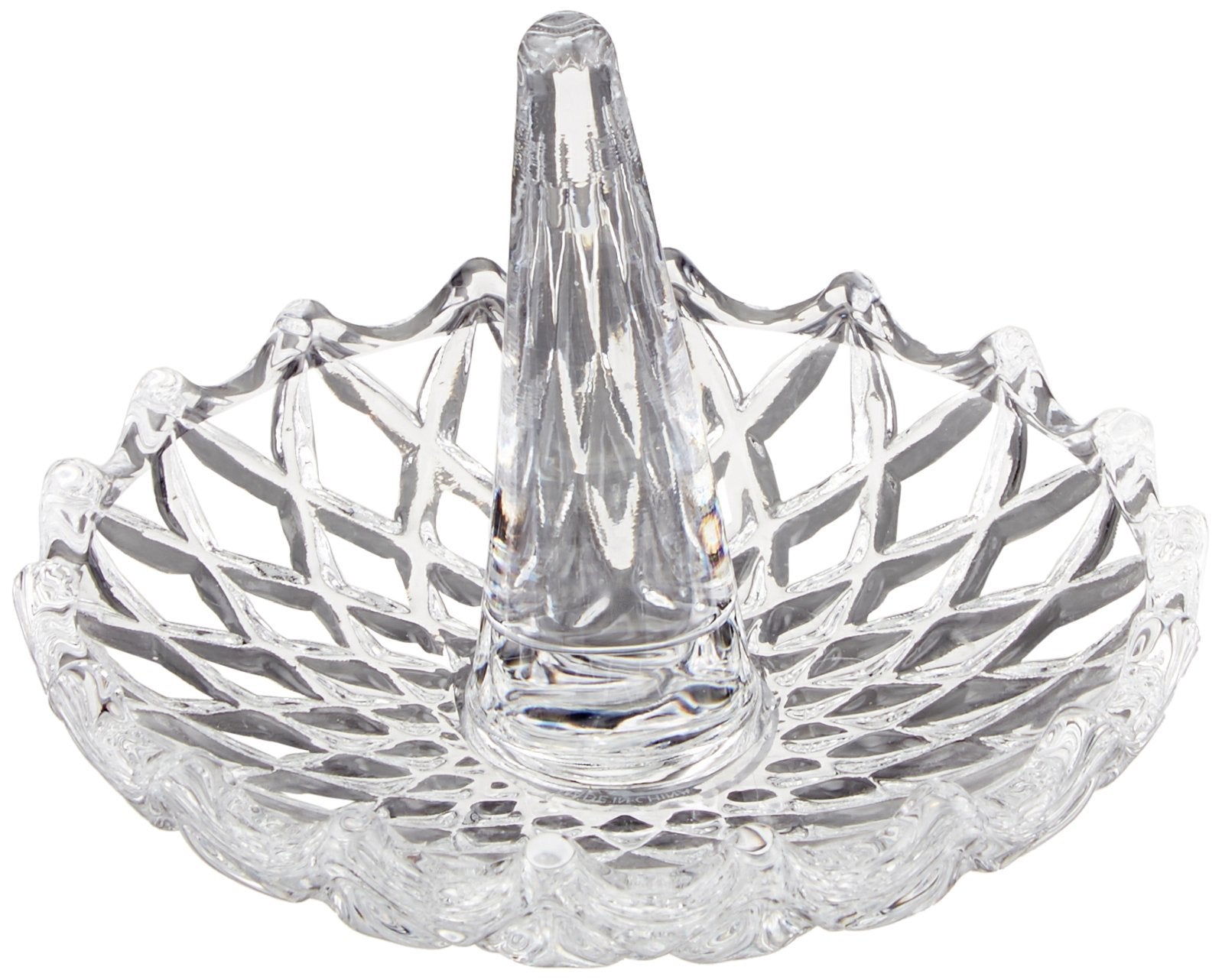 Fifth Avenue Crystal Glass Ring Holder