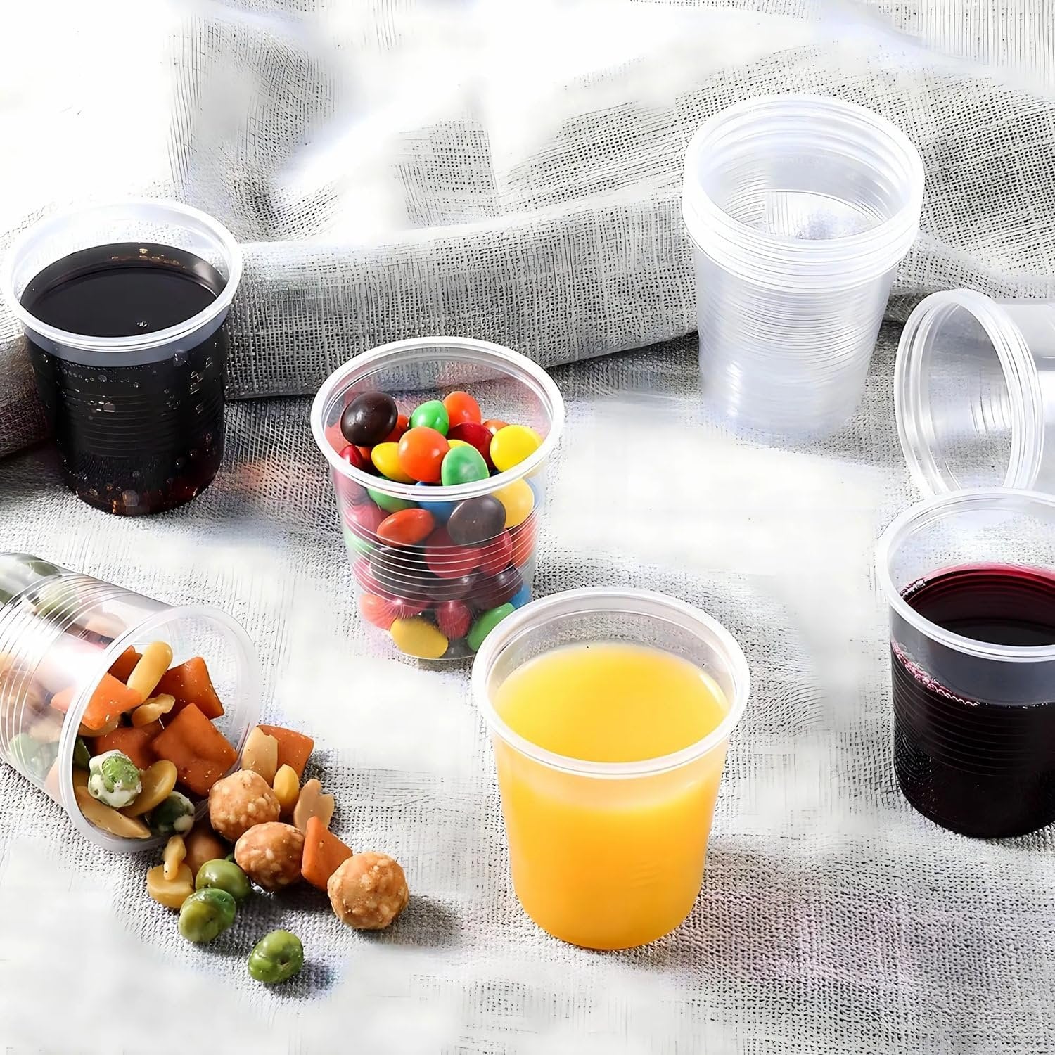 Nicole Home Collection Plastic 7 oz. | Clear | Pack of 600 Drinking Cup, 7 oz-600