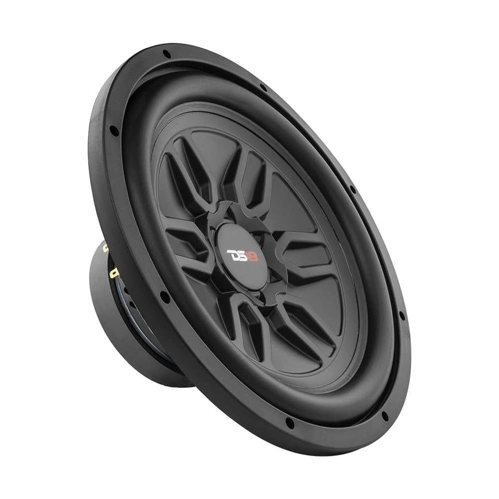 DS18 SLC-MD12.4D Car Subwoofer 12" 1000 Watts Max Power 250 Watts RMS Dual Voice Coil 4 Ohms. Easy Mounting. Loud Bass for Vehicle Stereo Sound System - 1 Speaker