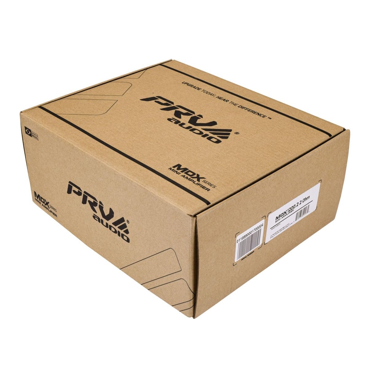 PRV Audio MDX1200.2 2 Ohm Mini 2 Channel Car Audio Amplifier 2X 600 Watts RMS at 2 Ohm - Bridged 1CH 1200 Watt at 4 Ohm for Powersports, Motorcycles, ATV, for High Power Stereo Speaker Systems