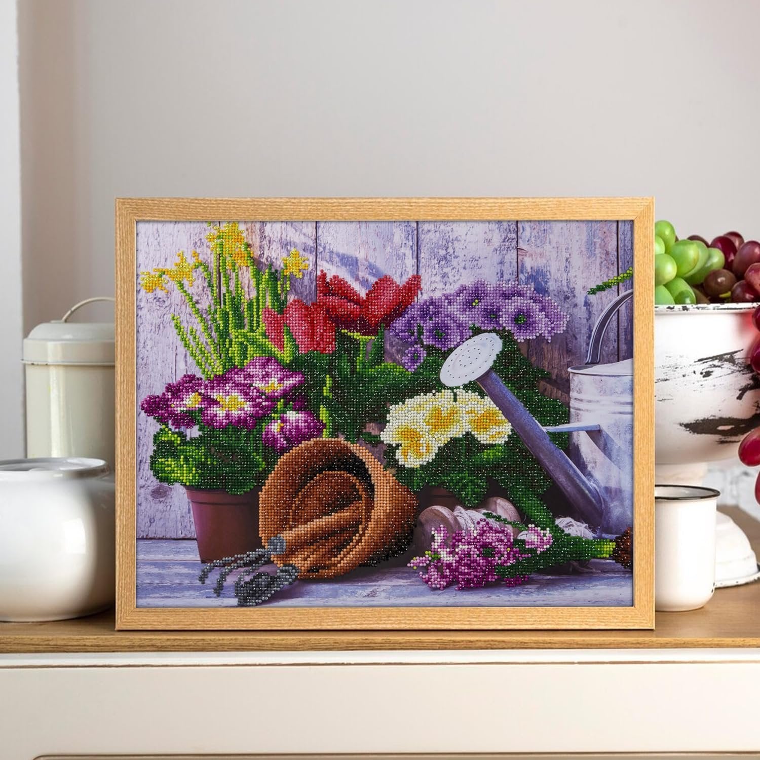 Diamond Art By Leisure Arts DMA Kit 14x16 Advanced Gardening