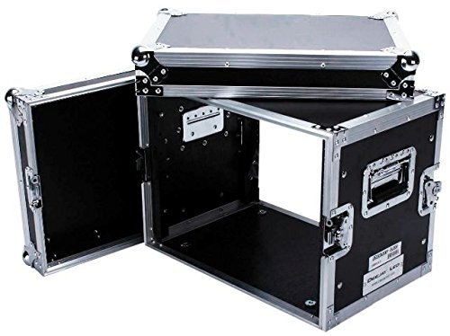 Vigorous Fly Drive Case Engineered To Hold 8u Effect Units In 14-inch Standard Depth Heavy Duty Pre-tapped Rack Rails Including Mounting Hardware Removable Front & Rear Cover DEEJAY LED TBH8UED
