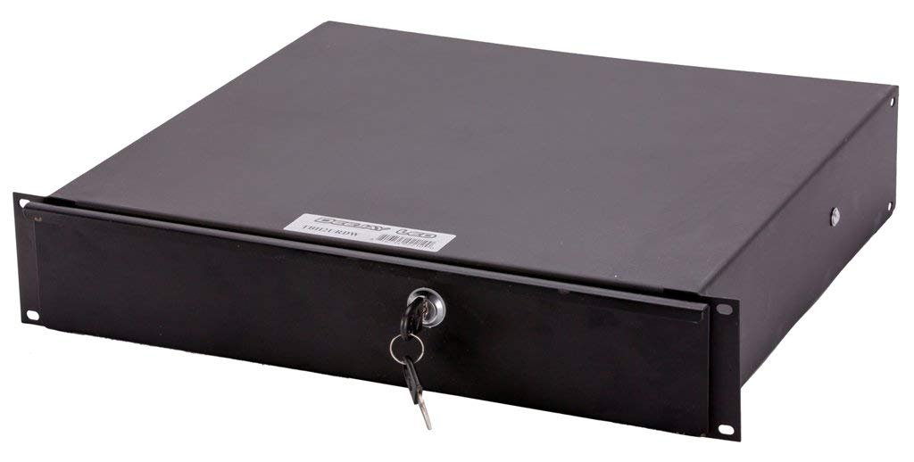 DEEJAY LED TBH2URDW Well-founded Locking Drawer Rack Space Installed In Any Standard 19" Equipment Rack 2u Metal Locking Rack Drawer Equipment Includes An Extra Wide Removable Front Panel