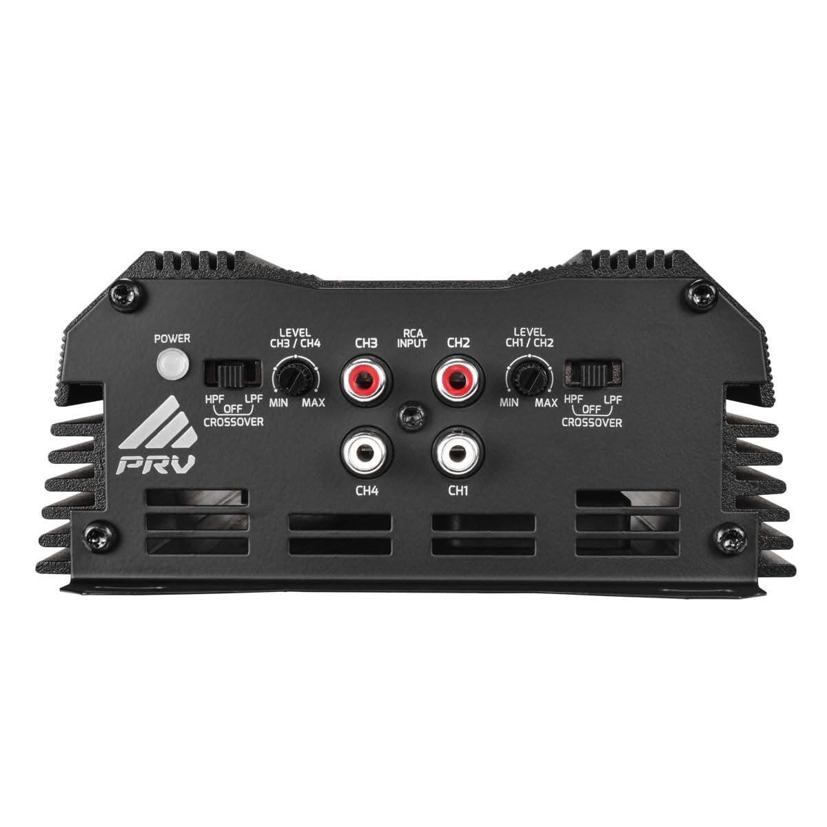 PRV Audio MDX2000.4 2 Ohm Mini 4 Channel Car Audio Amplifier 4 x 500 Watts RMS at 2 Ohm - 2000 Watt 12 Volts Bridgeable Amp for Powersports, Motorcycles, ATV, for High Power Stereo Speaker Systems