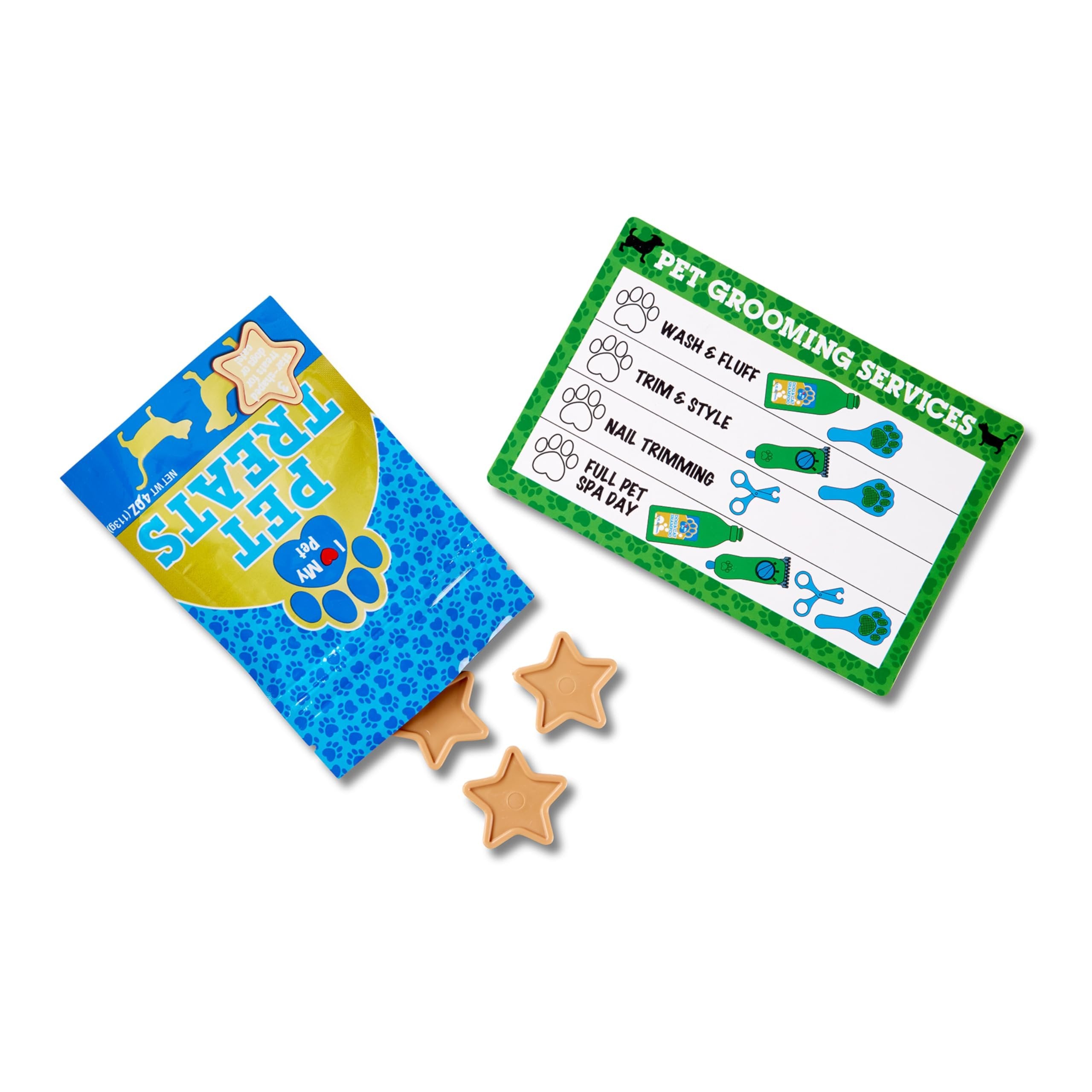 Melissa & Doug Feeding and Grooming Pet Care Play Set - Pretend Play Vet Toy Veterinarian Kit For Kids