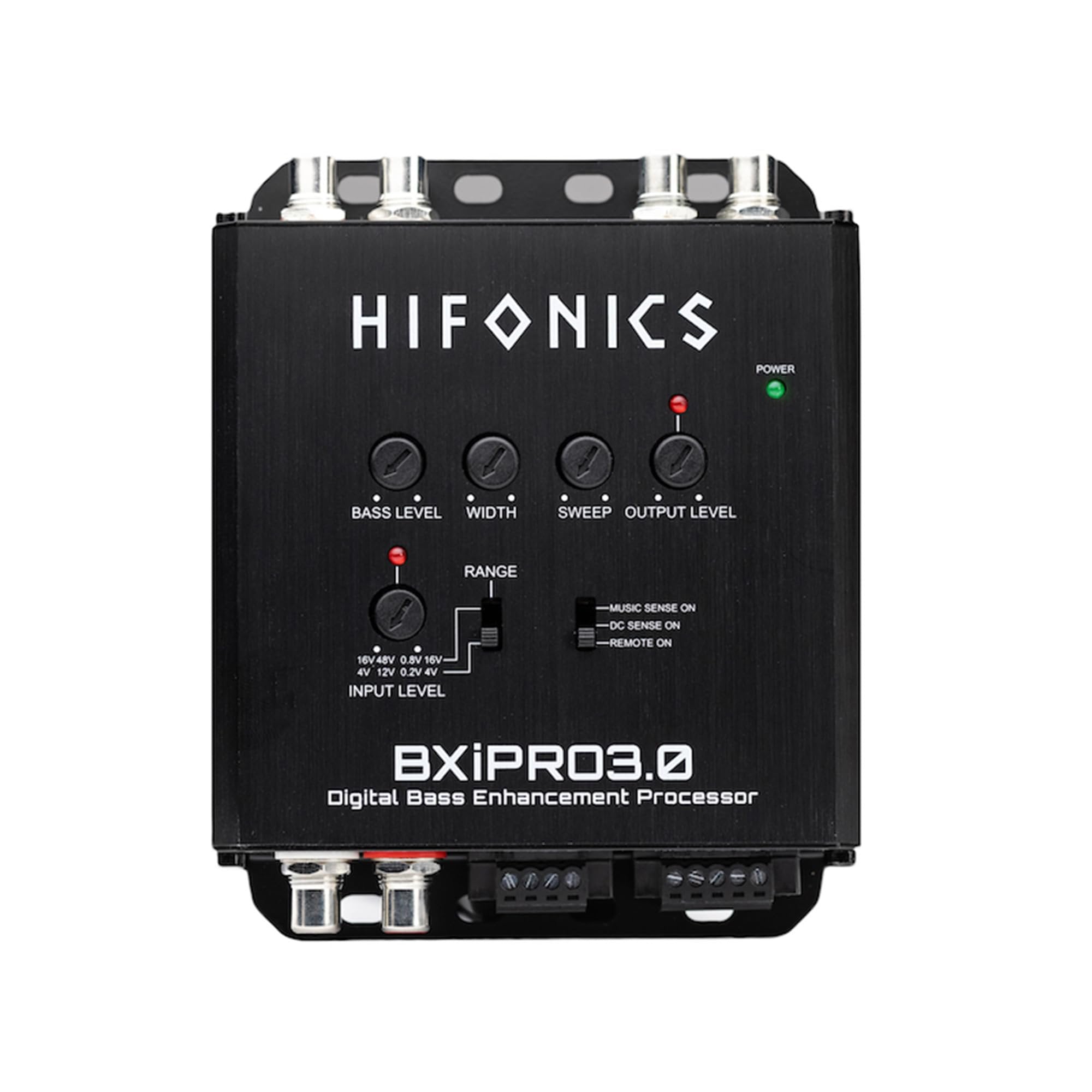 Hifonics BXIPRO3.0 Bass Enhancer, Digital Processor with Dash Mount Remote Control, Integration with Any Vehicle for Upgraded Subwoofer System, Black