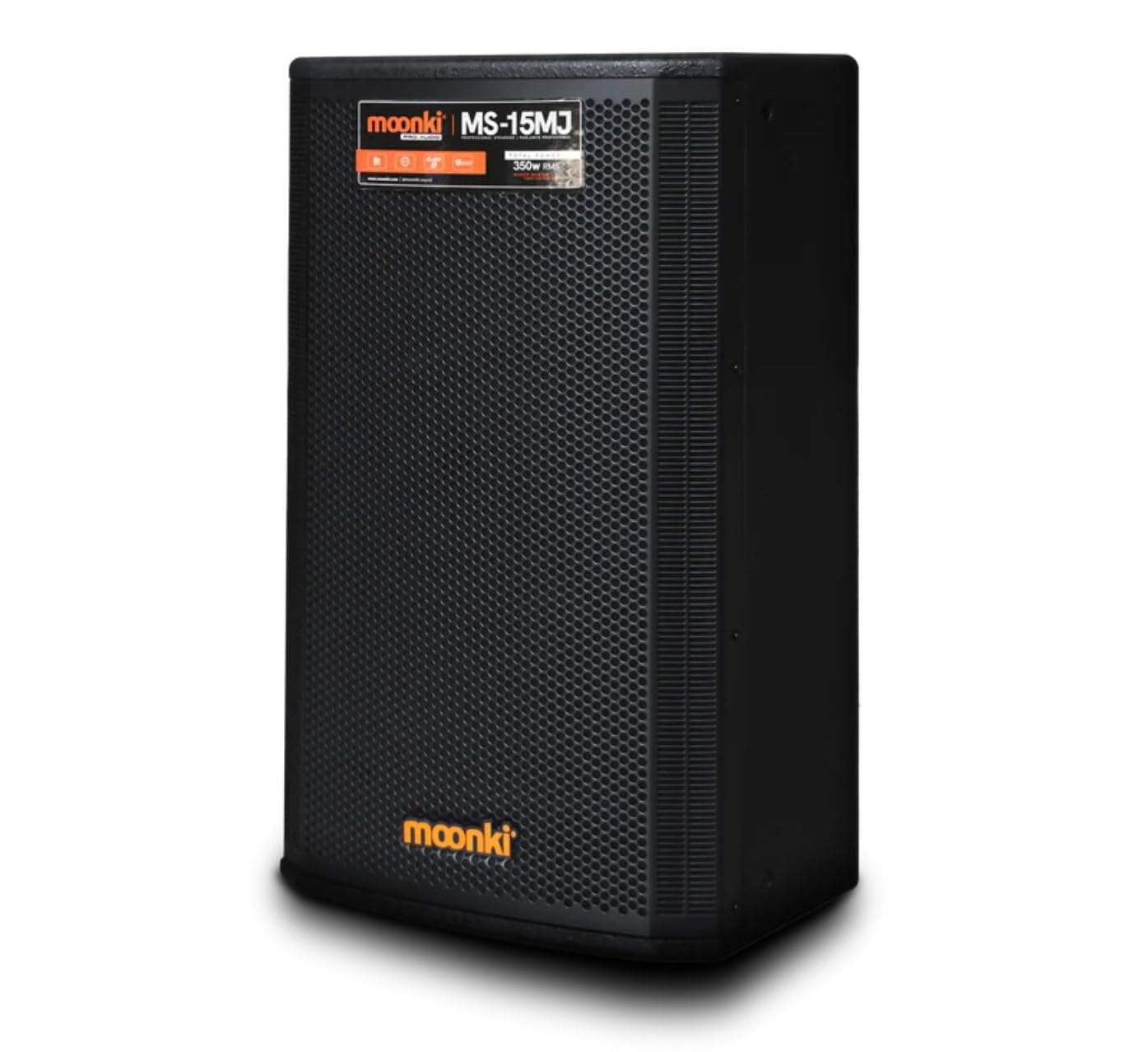 Moonki Sound MS-15MJ Pro Audio DJ Speaker 15-inch Woofer Class D Amplifier with BT Digital Sound Processor