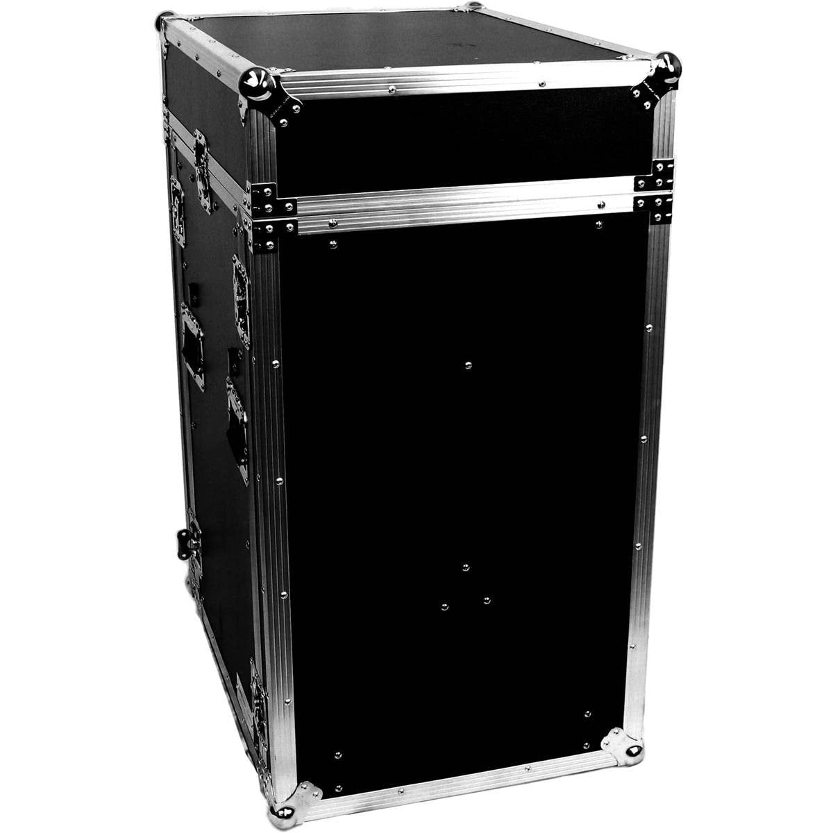 Deejay LED 11U Space Slant Mixer Rack/16U Space Vertical Rack System with Caster Board & Two Side Tables