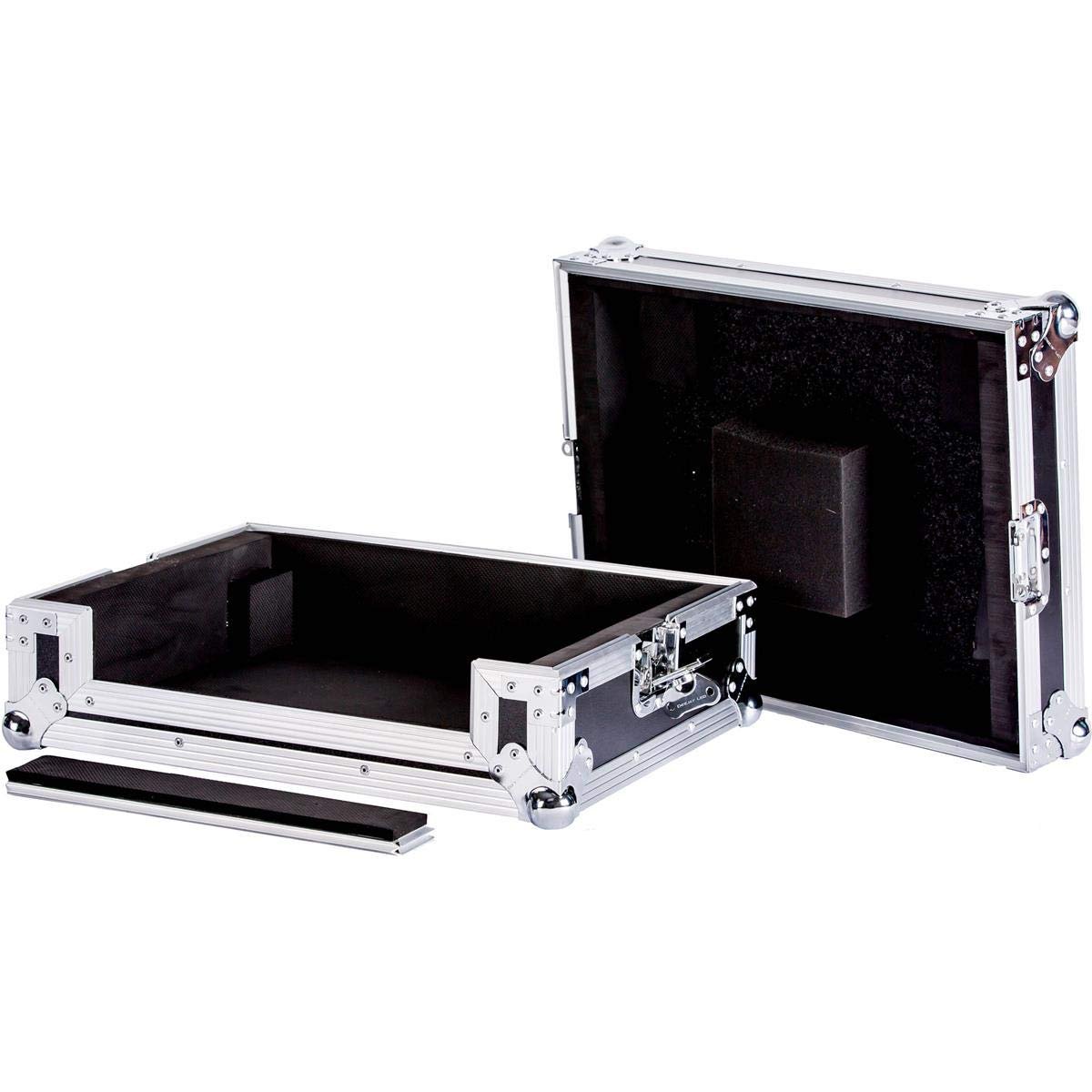 Flight Case Karaoke Dj Station Complete With Removable Cover And Front Door Sturdy Hardware Enough Space In The Rear For Cables Groove Impact Resistant Aluminum Frame DEEJAYLED TBHCDMIX