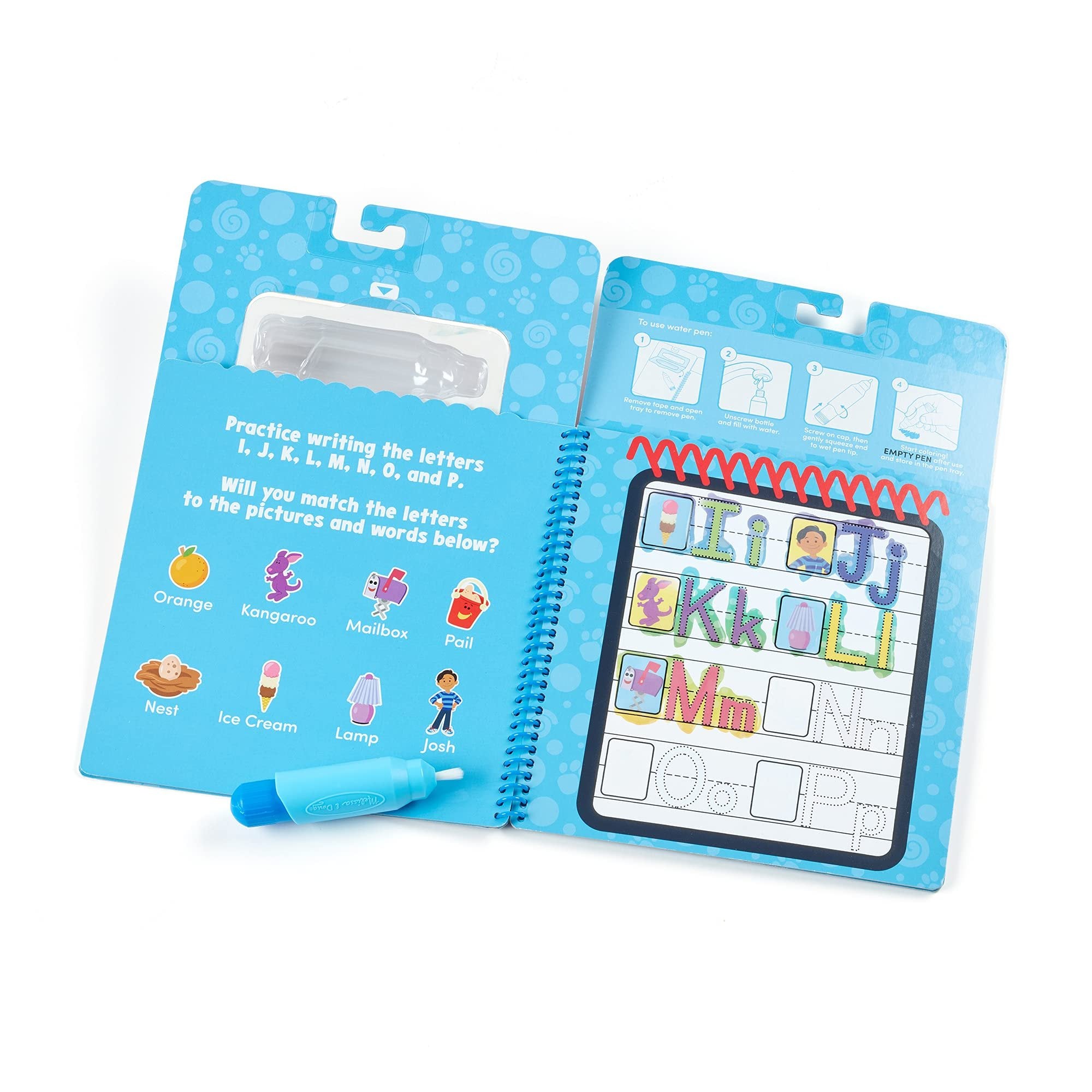 Melissa & Doug Blues Clues & You! Water Wow! Alphabet Water Reveal Travel Activity Pad