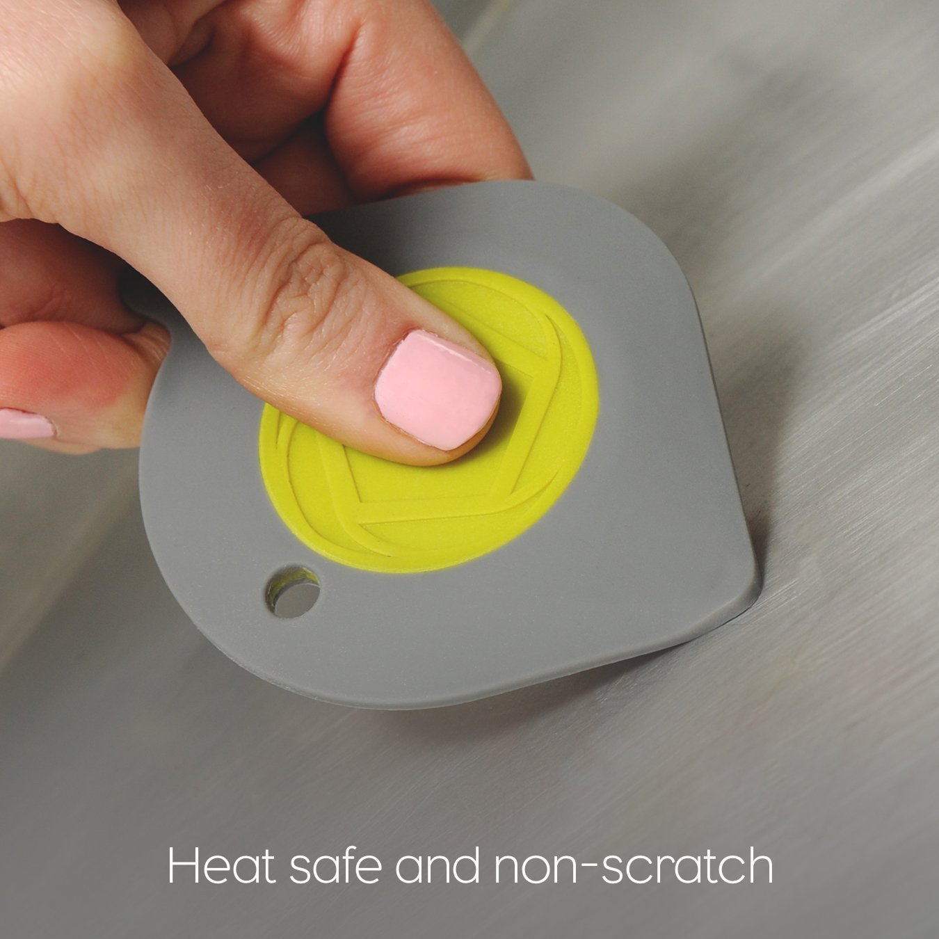 Full Circle Power Couple Cast Iron Pot Cleaner, Pan Scraper, White