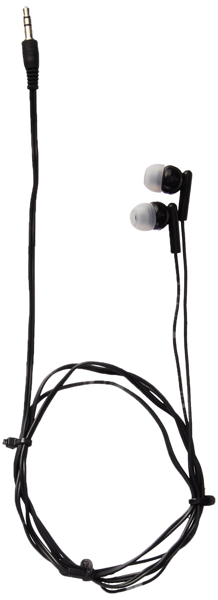 Nutek EP1021BLACK Earbud Headphones with 3.5mm Plug & 4' Cord
