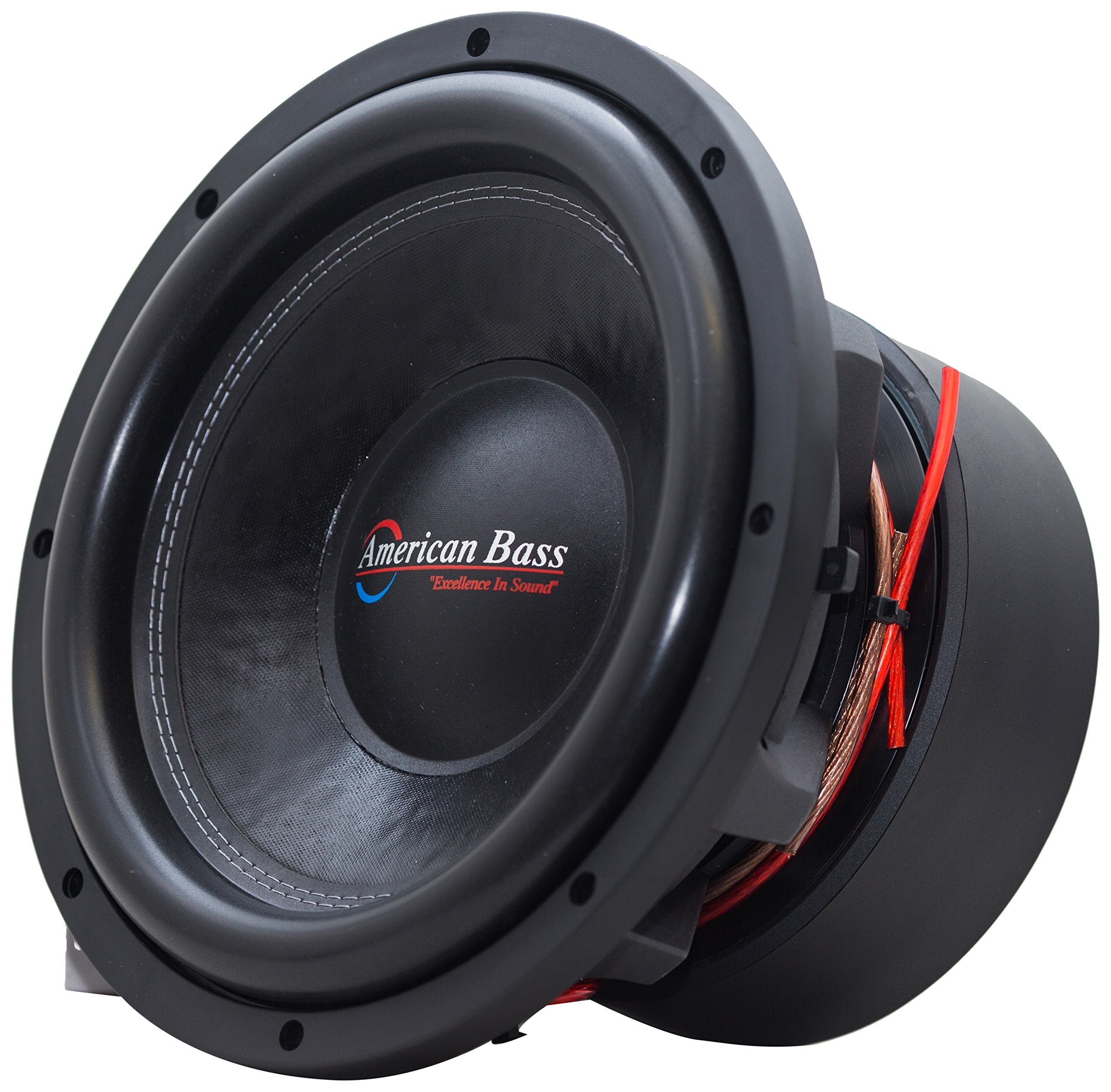 American Bass XD-1044 XD 10-inch Subwoofer 450 Watt RMS / 900 Watt Max Dual Voice Coil 4 Ohm Voice Coils 125 Oz Magnet