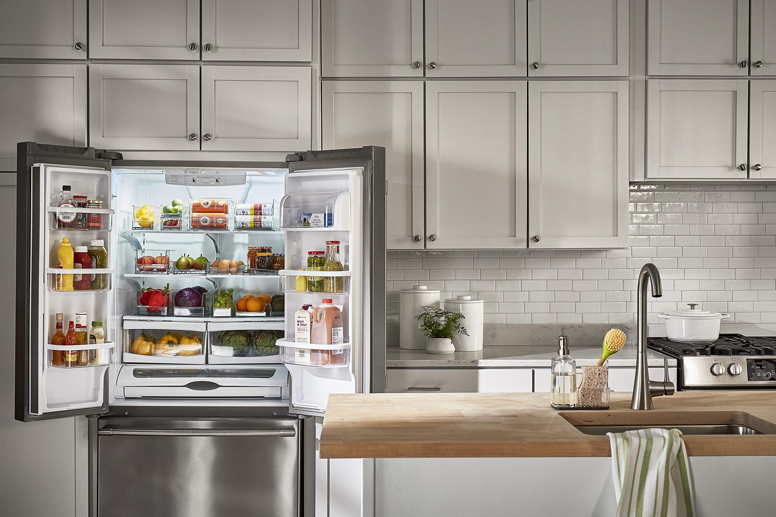 Spectrum Diversified Hexa in-Fridge Organizer Small Refrigerator Bin for Storage and Organization of Fruit Vegetables Produce and More, 8.5 x 4 x 2.25