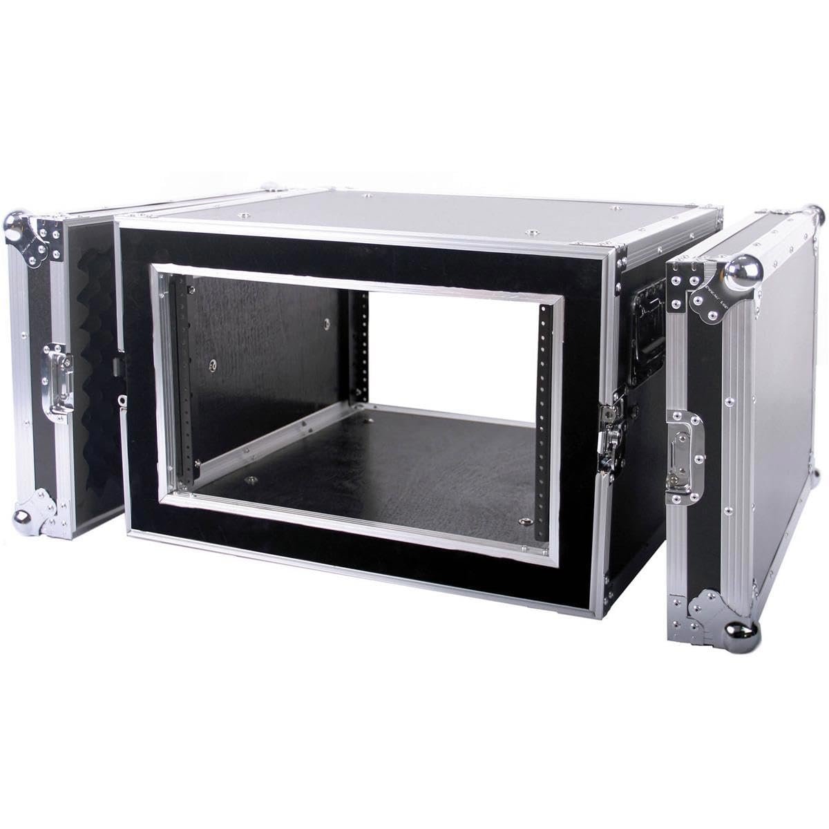 Deejay LED Fly Drive 6U Space Shock Mount Amplifier Case - 21" Body Depth