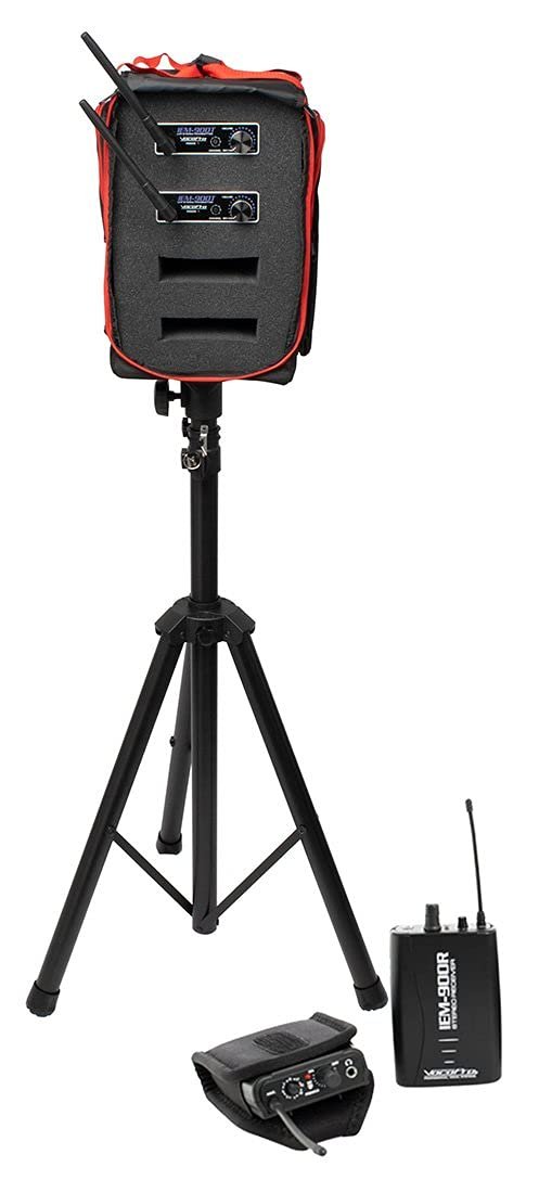 VocoPro Wireles, IEM-900-BAND-2 Long Range Stereo wl in-Ear Monitor, with Two Transmitters and Two Receivers