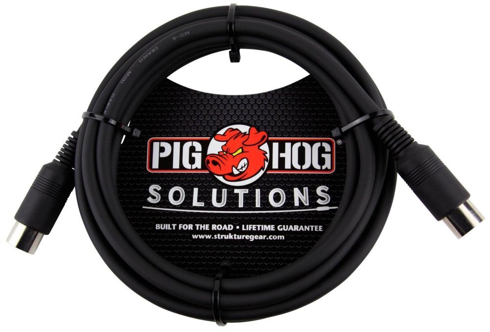 Pig Hog PMID Series PMID10 MIDI Cable, 10-Feet, Black