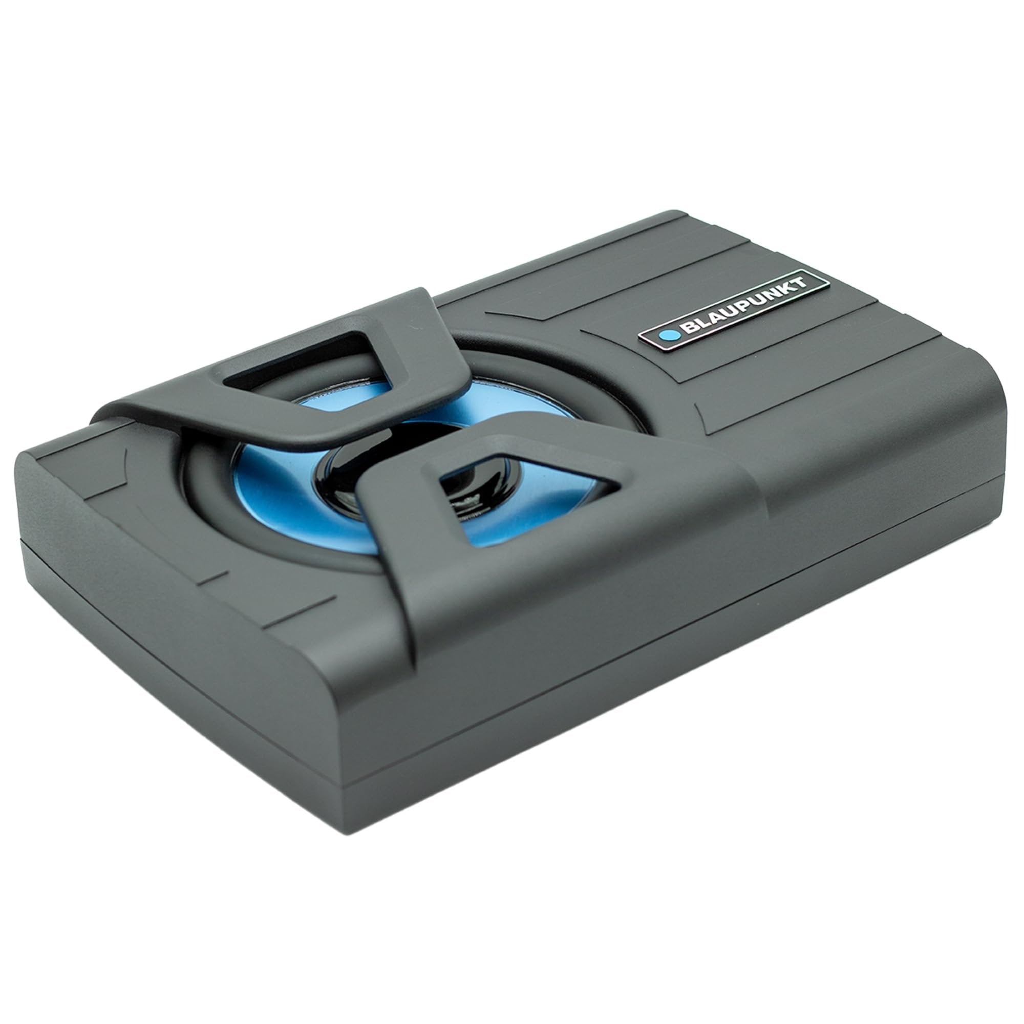BLAUPUNKT GTHS80PRO 8-inch Amplified PRO Powered Subwoofer Enclosure Car Audio Speaker System Built-in Amplifier Under-Seat Simplifies Installation