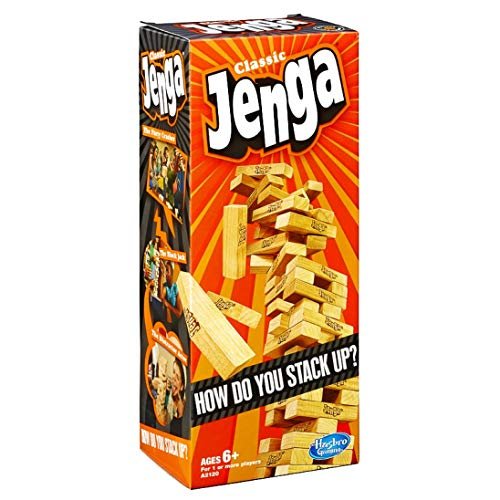 Hasbro Jenga Classic | Block Stacking Game for 1 or More Players