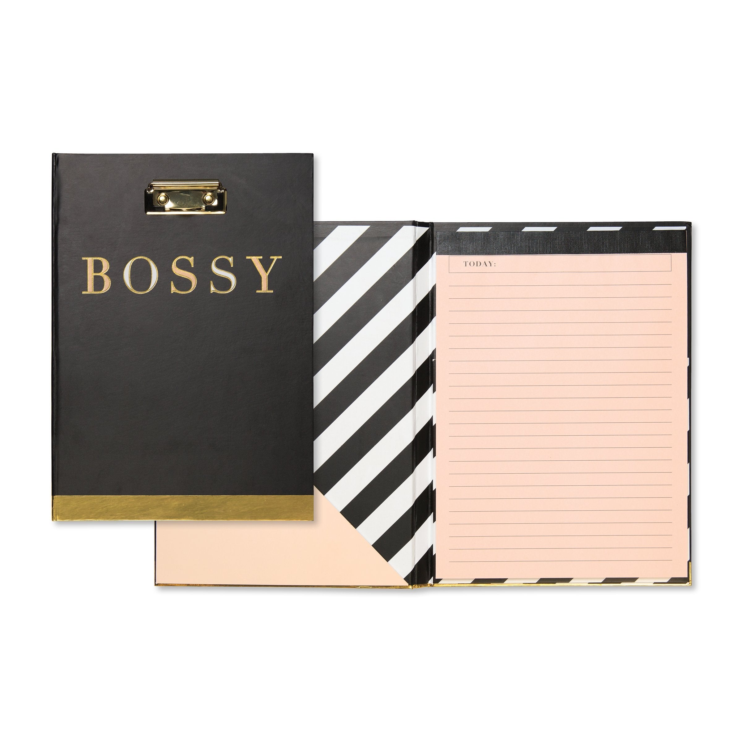 C.R. Gibson Clipboard Padfolio, Includes 50 Sheet Lined Tablet, Measures 9.5 x 12.75" - Sassy & Classy