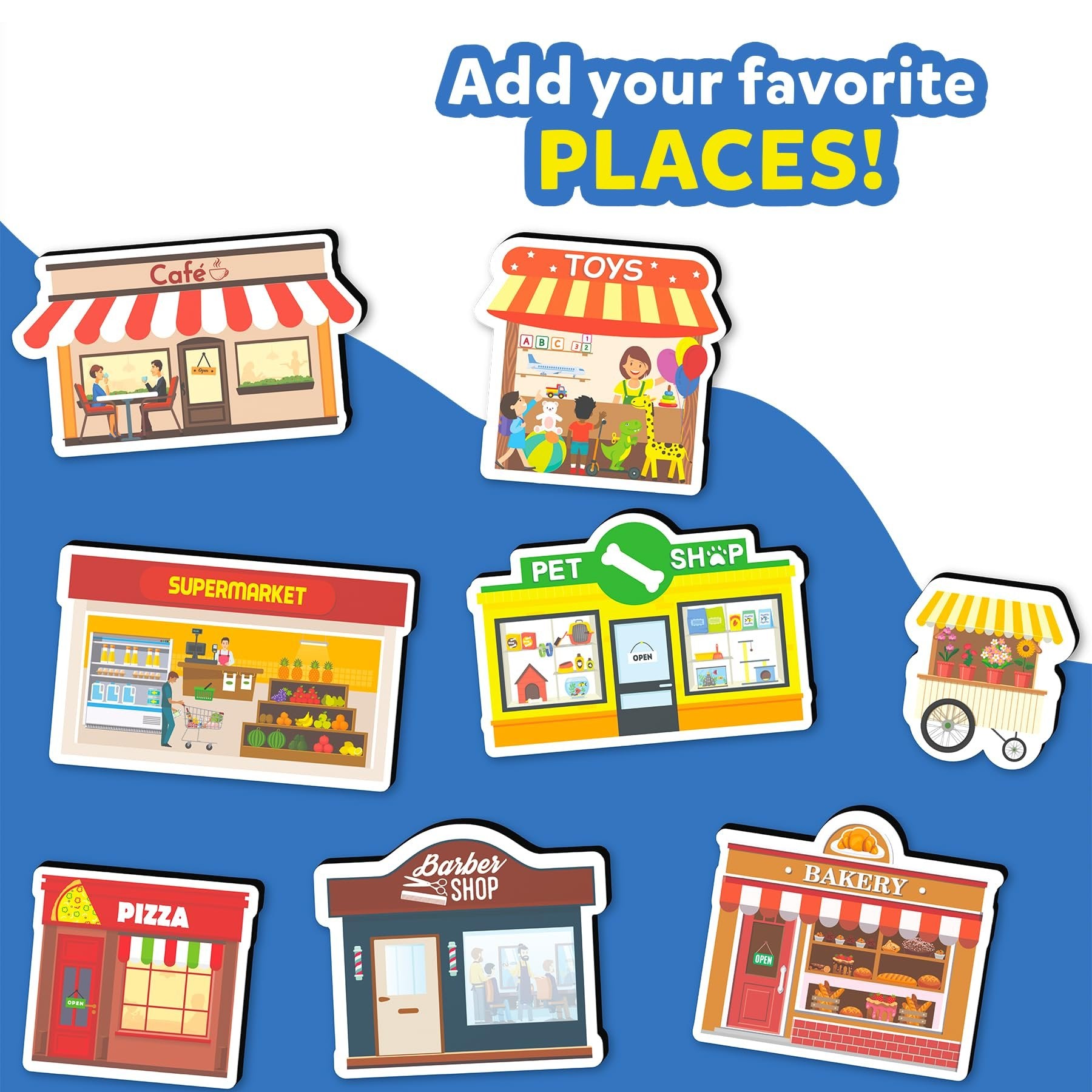 Skillmatics Creative Toy Magnetopia - Design Your City, Interactive Pretend Play Set for Kids, Toddlers, 60+ Magnetic Pieces, Preschool Learning Game, Gifts for Boys & Girls Ages 3, 4, 5, 6, 7