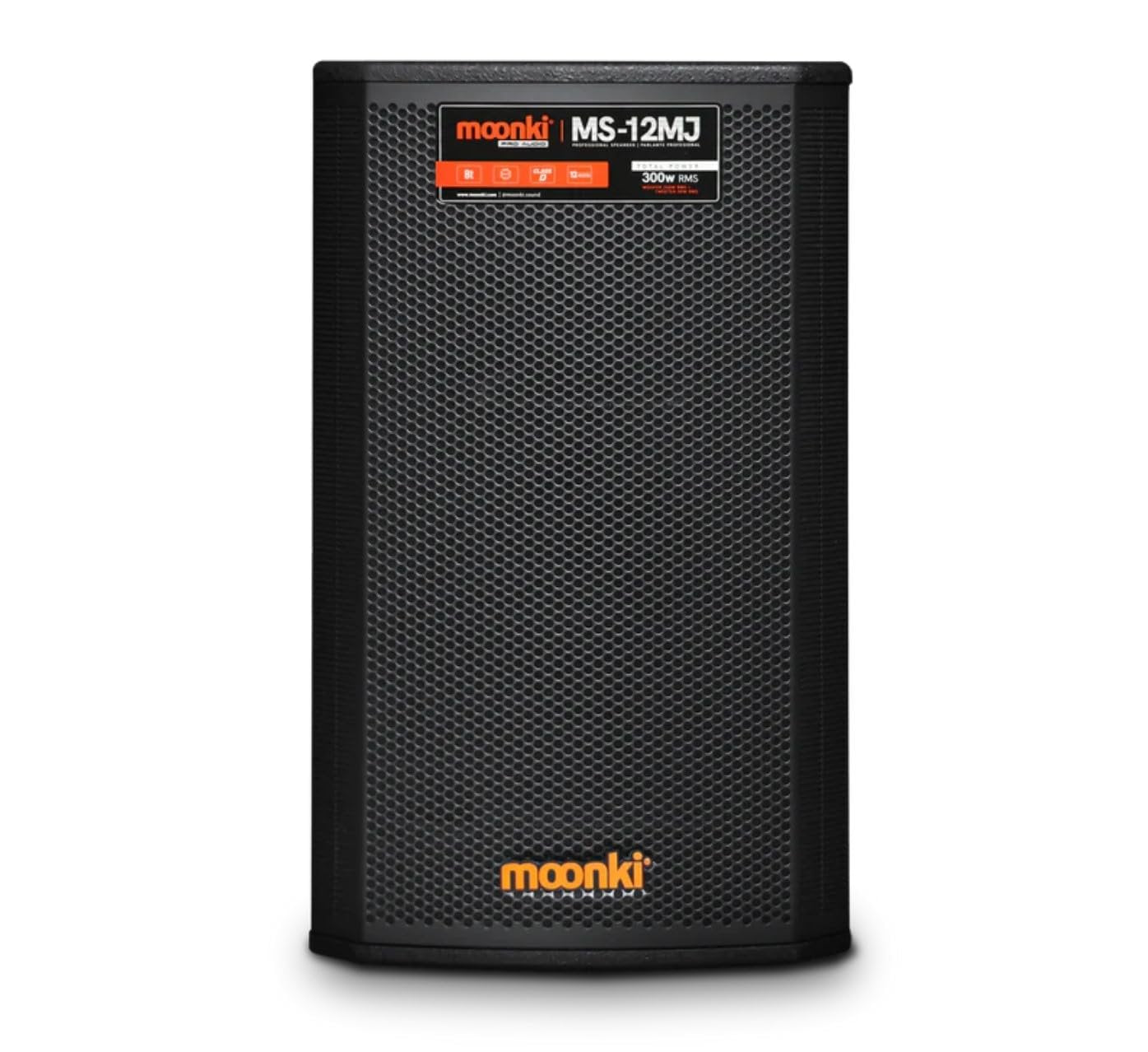 Moonki Sound MS-12MJ Pro Audio Speaker 12-inch Woofer Class D Amplifier with DSP Digital Sound Processor DJ Setups Live Performances