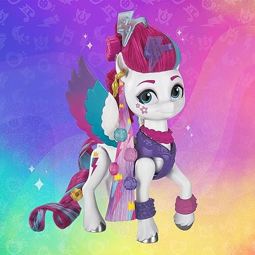 My Little Pony Toys Zipp Storm Style of The Day, 5-Inch Hair Styling Dolls with Fashions, Toys for 5 Year Old Girls and Boys