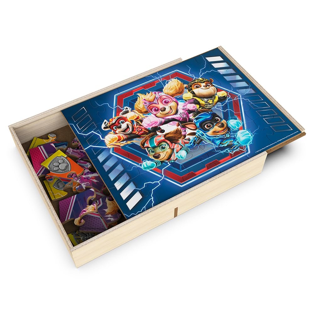 Paw Patrol 5-Pack Wood Puzzle - Join Chase, Marshall, and The Gang in Adventure
