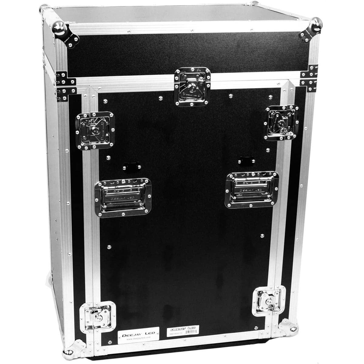 Deejay LED 11U Space Slant Mixer Rack/16U Space Vertical Rack System with Caster Board & Two Side Tables