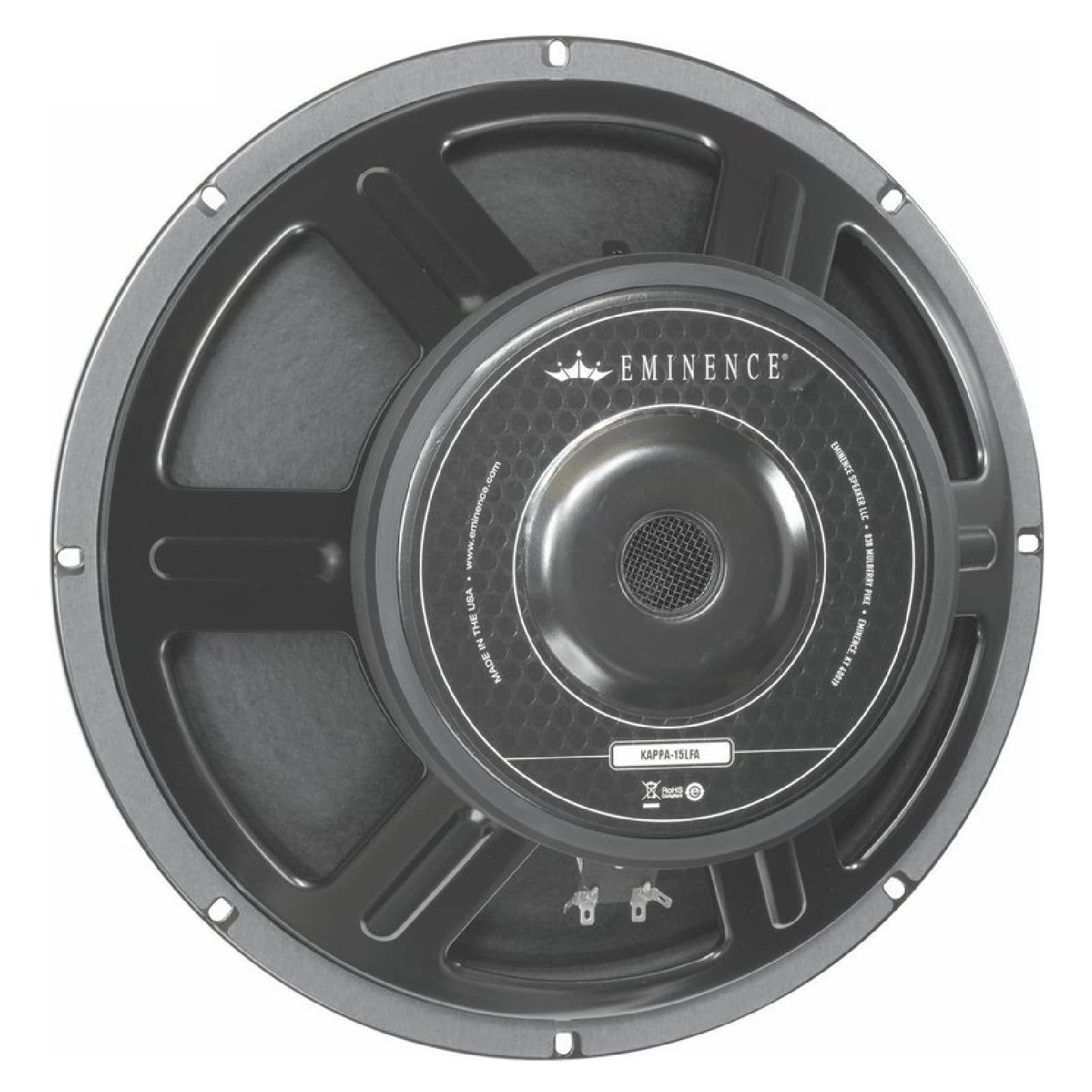 Eminence American Standard Kappa-15LFA 15" Pro Audio Speaker, 600 Watts at 8 Ohms, Black