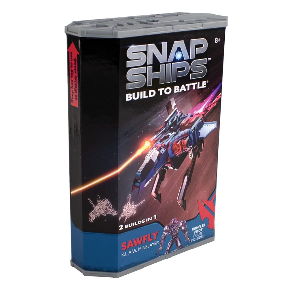 Snap Ships — Sawfly K.L.A.W. Minelayer — Construction Toy for Custom Building and Battle Play — for Ages 8+