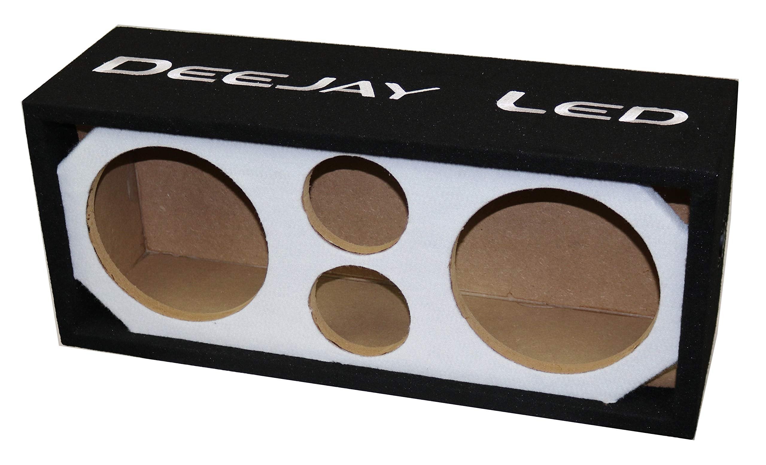 Deejay LED Two 8-in Woofers Plus Two Tweeters Empty Chuchera Speaker Enclosure - D8TW2BRAZIL