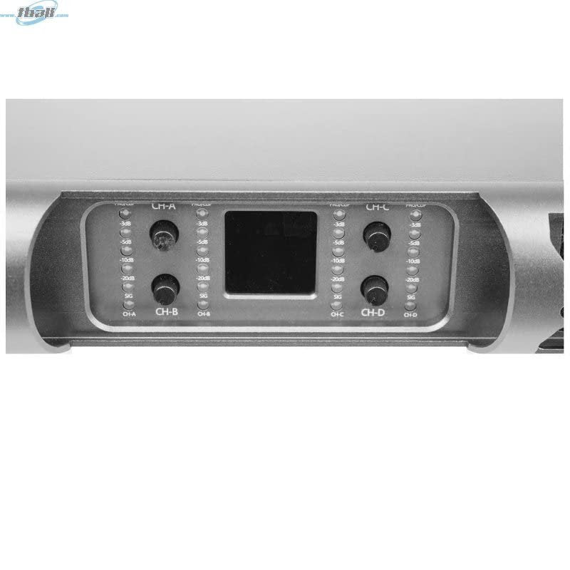 ADMARK AD-430 Amp Pro High Power Audio Class-D Power Amplifier 4 x 5000 Watts @ 4-Ohms Per Channel with Dual Digital Signal LEDs 1 U Rack Mount