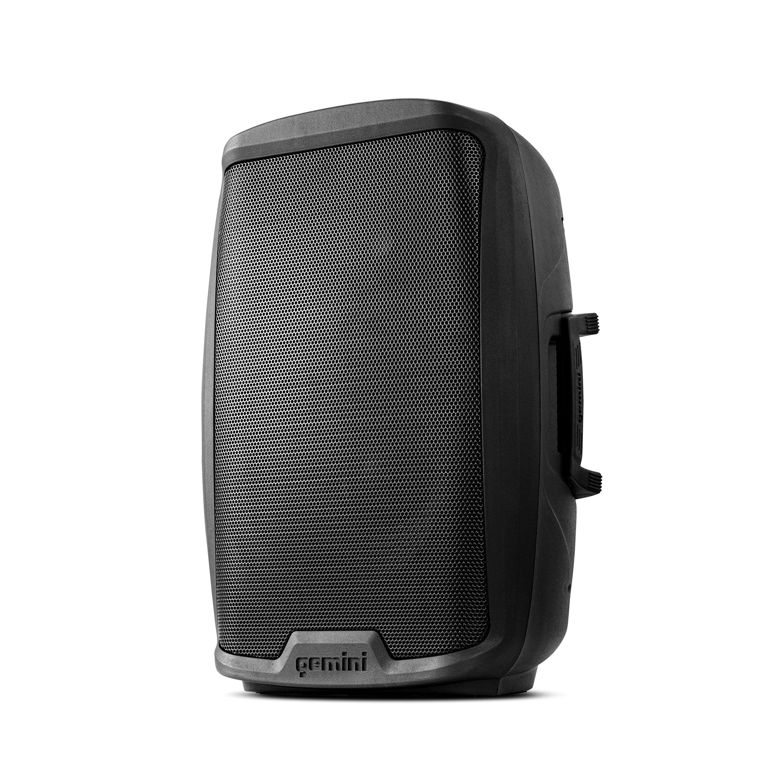 Gemini Sound AS-2112P Amplified 2-Channel PA DJ System, 12" Inch Woofer 1500W Watts Power Speakers with XLR Input/Output, 2 x 1/4" Inch Microphone/RCA and AUX Inputs w/Handles