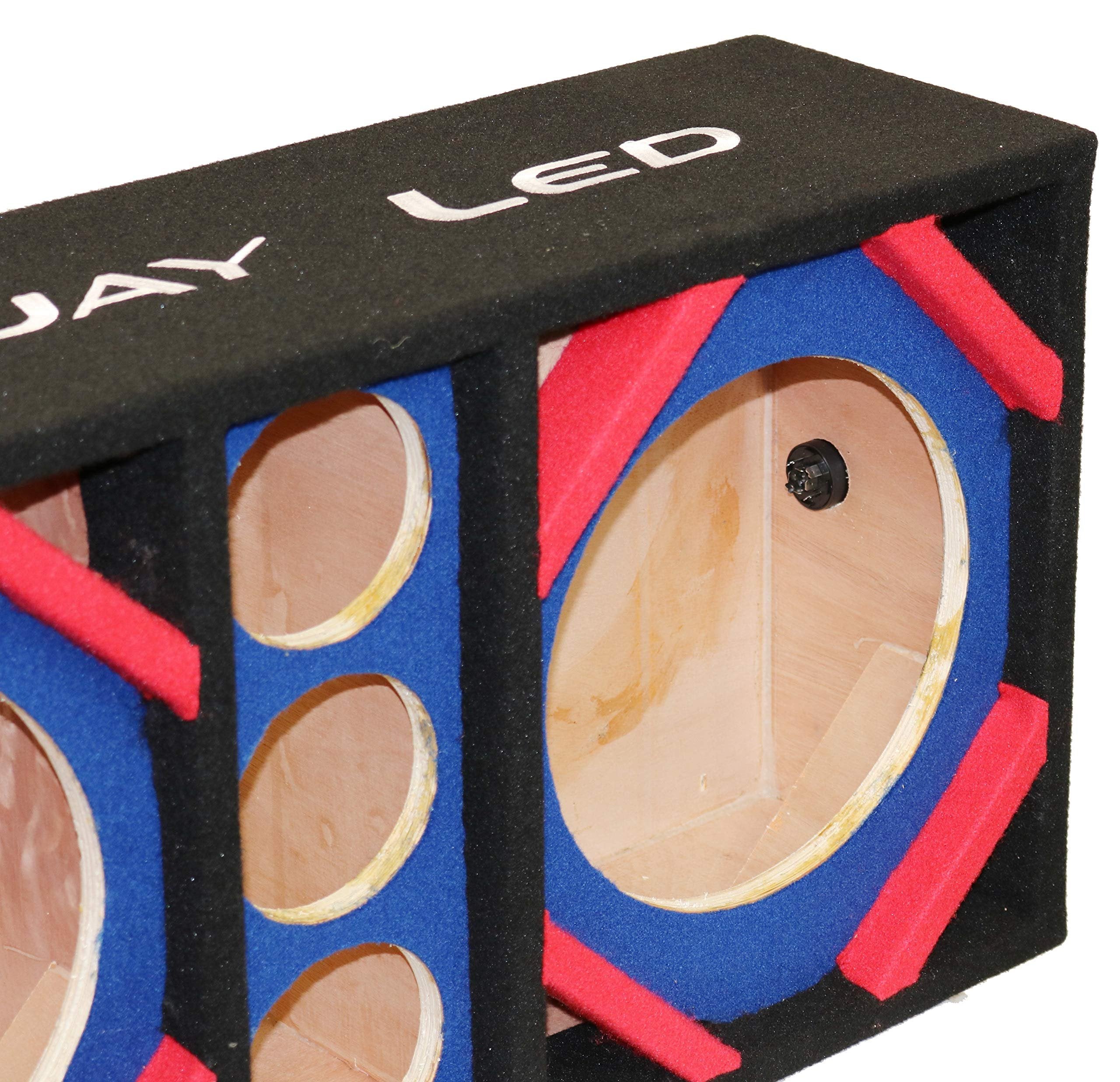 Deejay LED Two 10-in Woofers Plus Three Tweeters BL