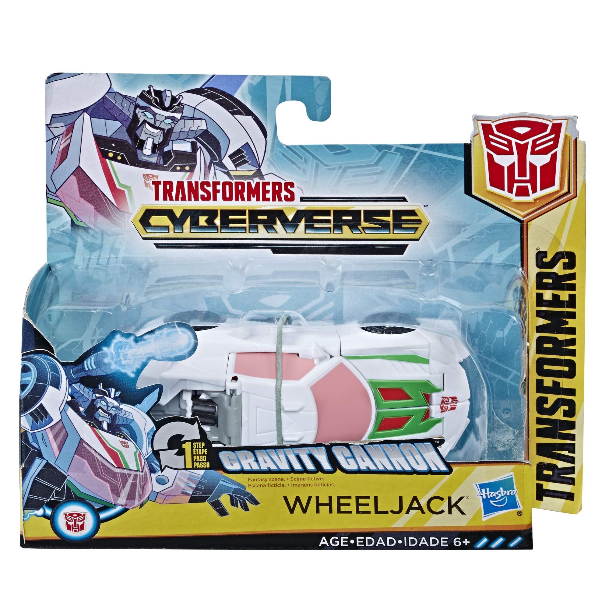 Transformers Toys Cyberverse Action Attackers 1-Step Changer Wheeljack Action Figure - Repeatable Gravity Cannon Action Attack - for Kids Age 6 and Up, 4.25-inch