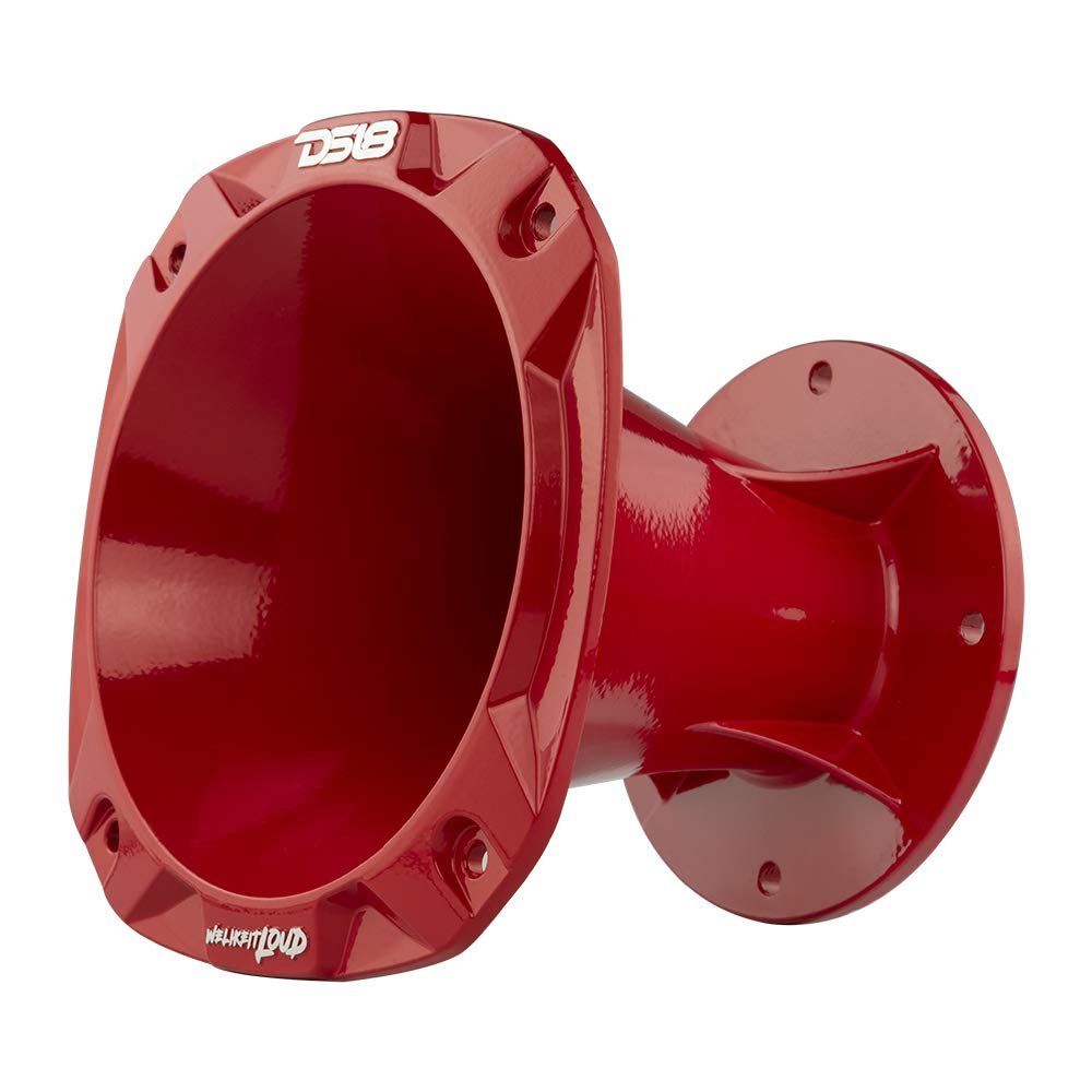 DS18 PRO-HA52/RD 2" 100° Aluminum Bolt On Short Horn (Red)