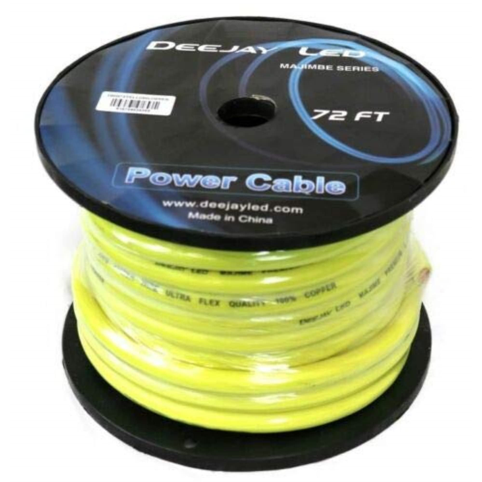 DEEJAY LED 2 Gauge 72 FT 100% Copper Power Cable Us