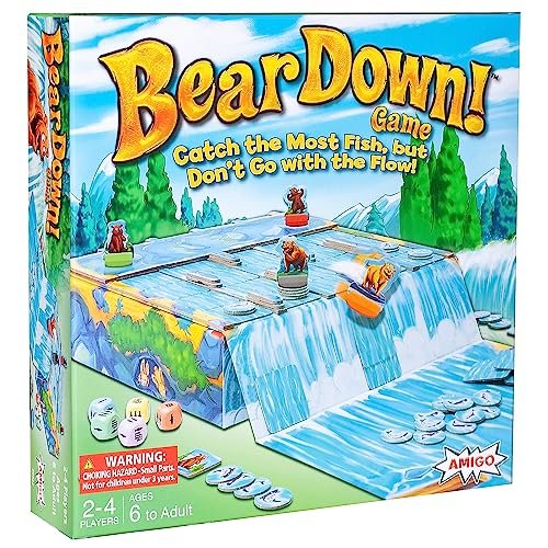 Bear Down! Sliding Tile Board Game for Family & Kids Ages 6+