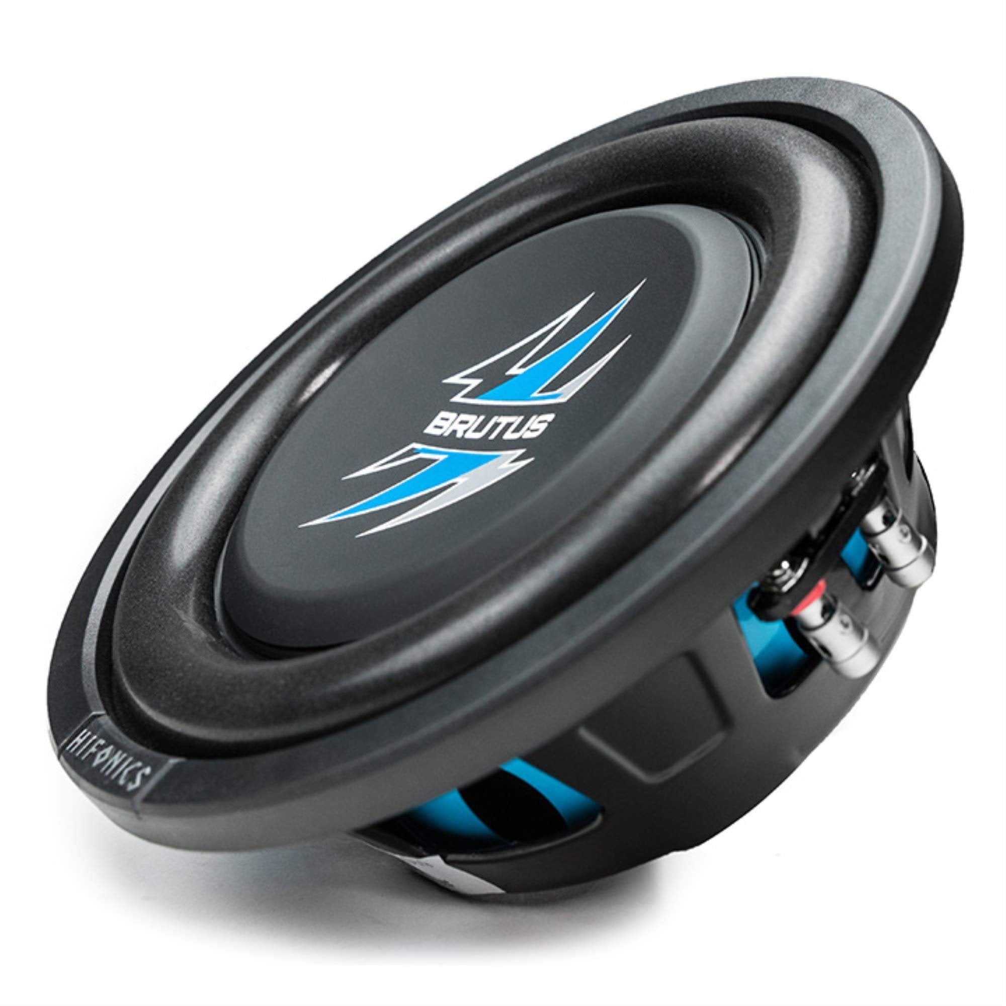 Hifonics BXS8D4 Brutus Shallow Mount Subwoofer (Black) – 8 Inch Subwoofer, 400 Watt, Car Audio System, 2 Inch Voice Coils, UV Rubber Surround, Best in Sealed Enclosures, Marine Grade