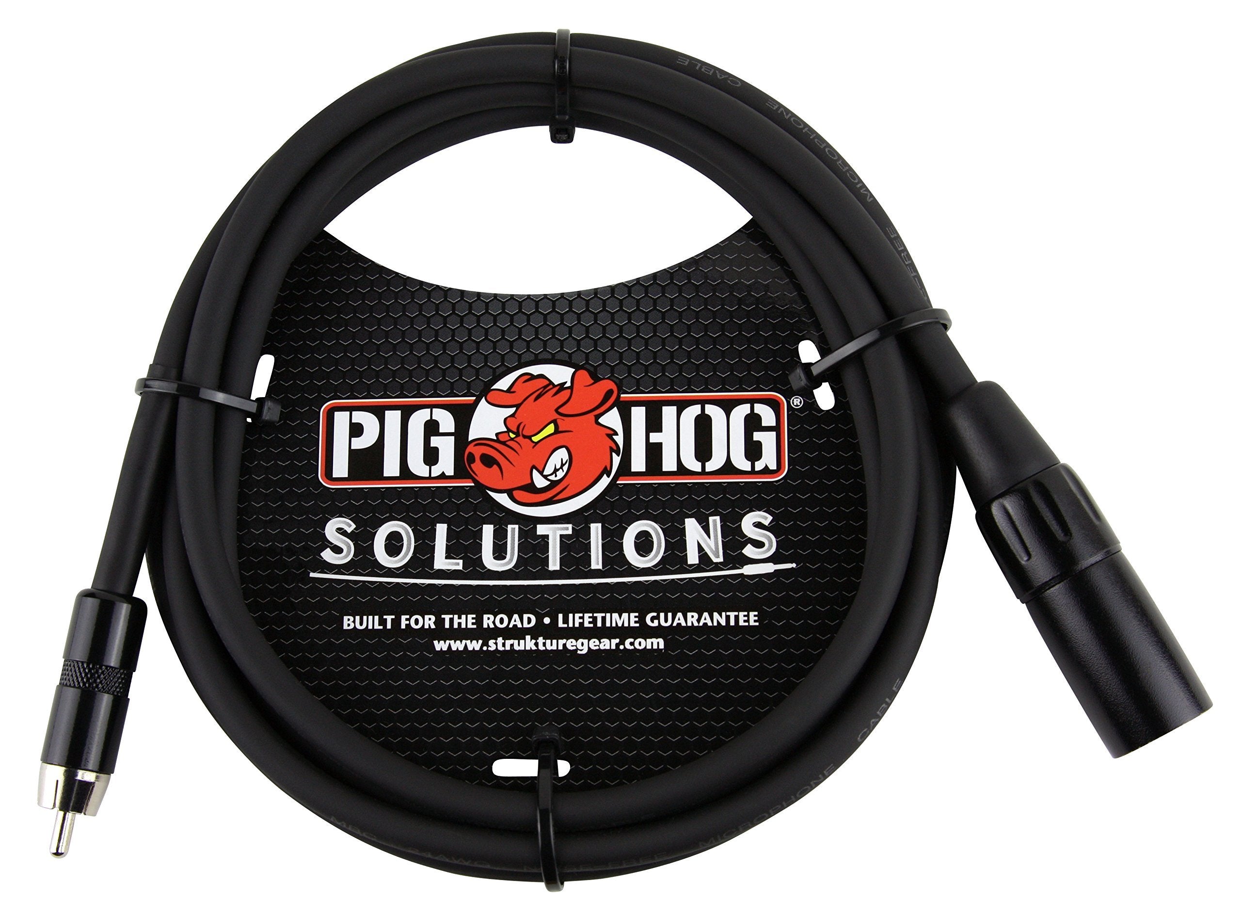 Pig Hog PX-XMR06 XLR to RCA Adaptor Cable, 6 Feet