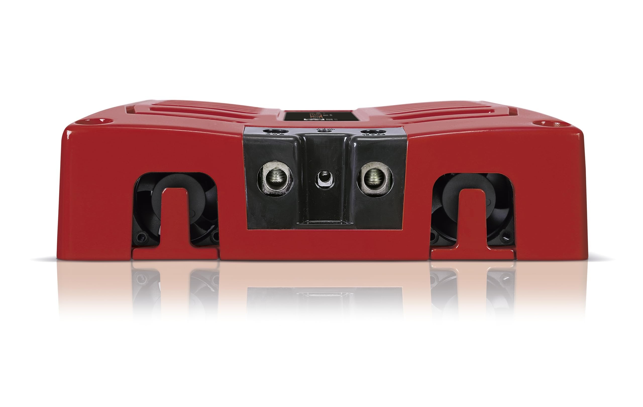 Banda 1-Channel Vehicle Audio Bass Amplifier - High-Powered Mono Bass Amplifier w/Subsonic Filter and Low Pass Filter Stable at 2 ohms, LED Indicators, Sound Specialization, Red - BANDA 2K2OHMRED