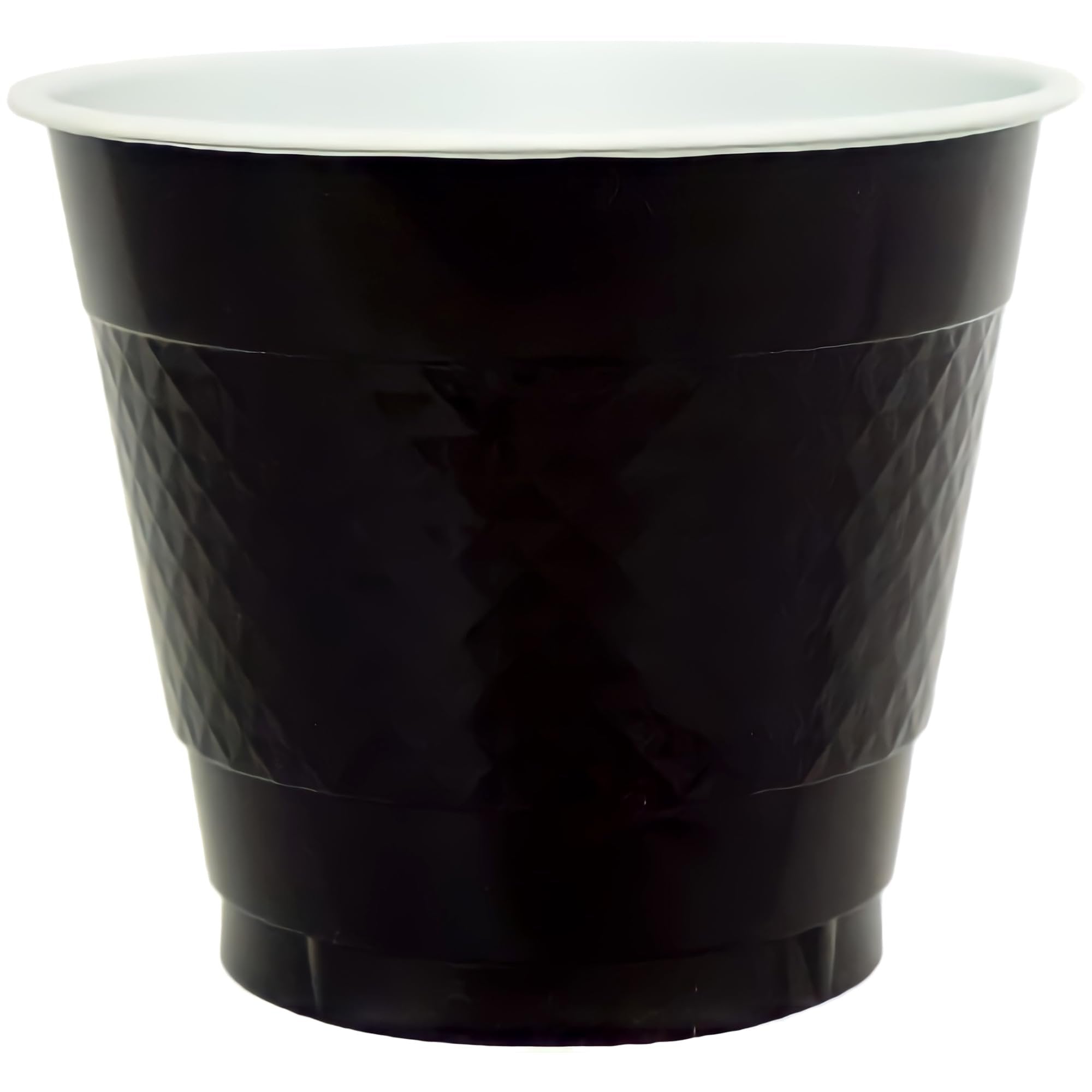 DOCLOGE Plastic Cups-9oz | Black | Pack of 50 Cup, 50 Count (Pack of 1)