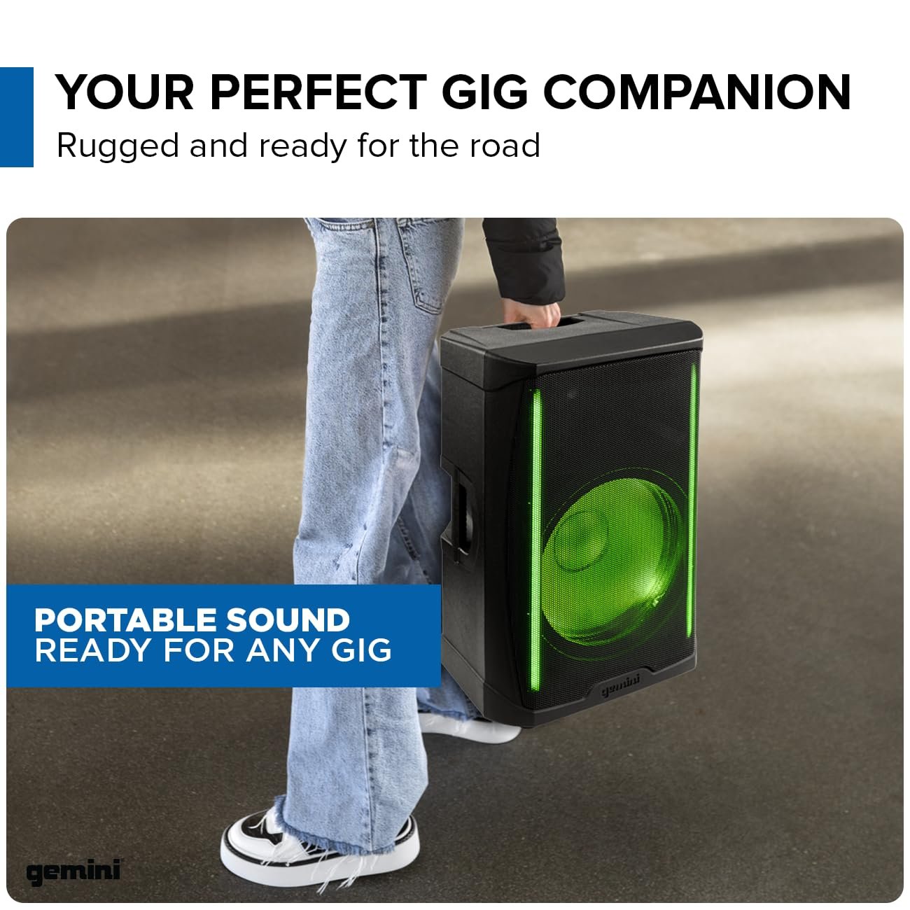 Gemini Sound GD-L215PRO - 1300W Bluetooth PA Speaker with LED Party Lights & 3-Channel Mixer - High-Power 15-Inch Woofer for DJs and Parties- User-Friendly Design for Enthusiasts